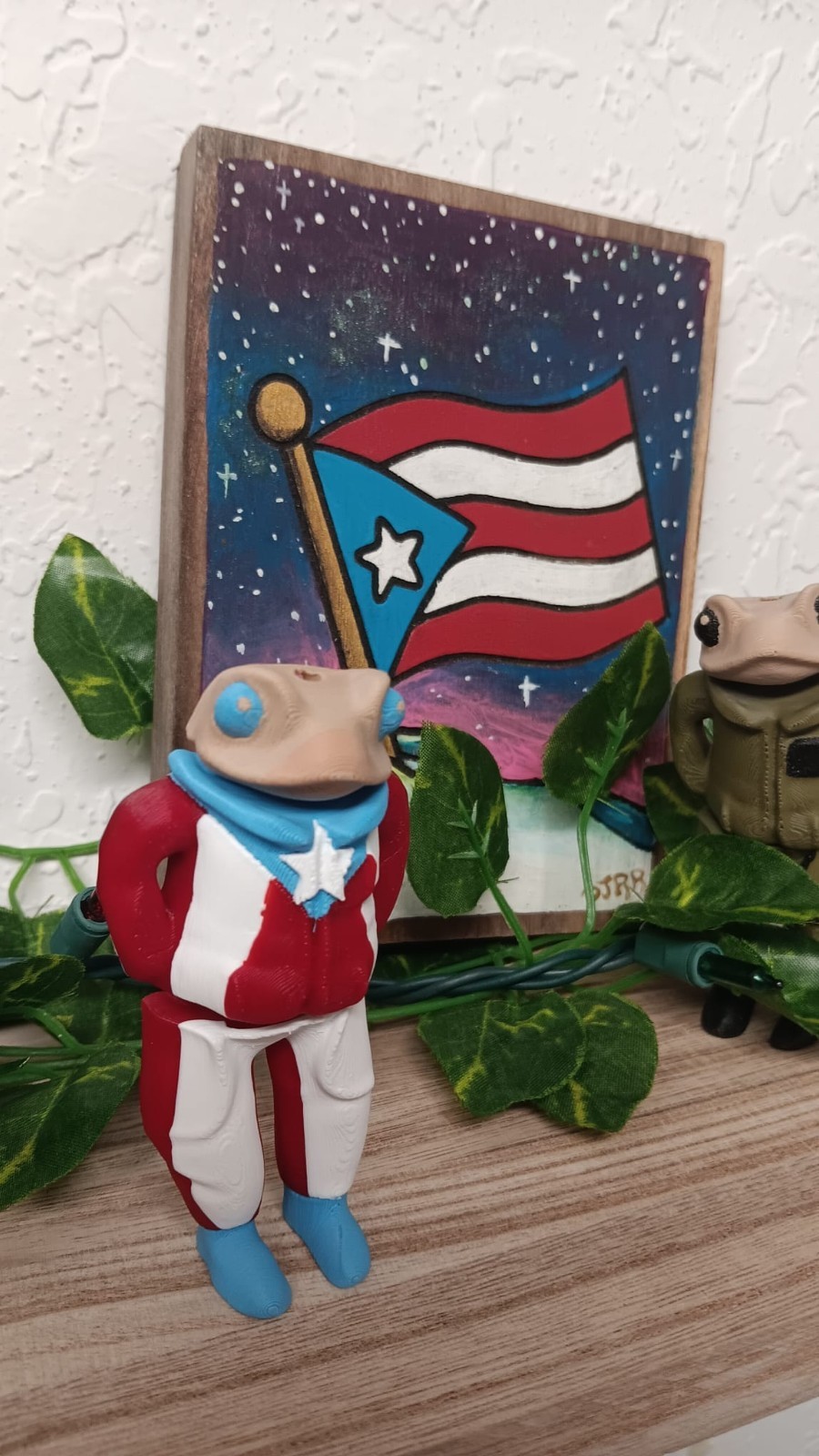 Concho Bad Bunny 3D Printed Articulated Figurine Puerto Rico Coqui Sapo PR Bori