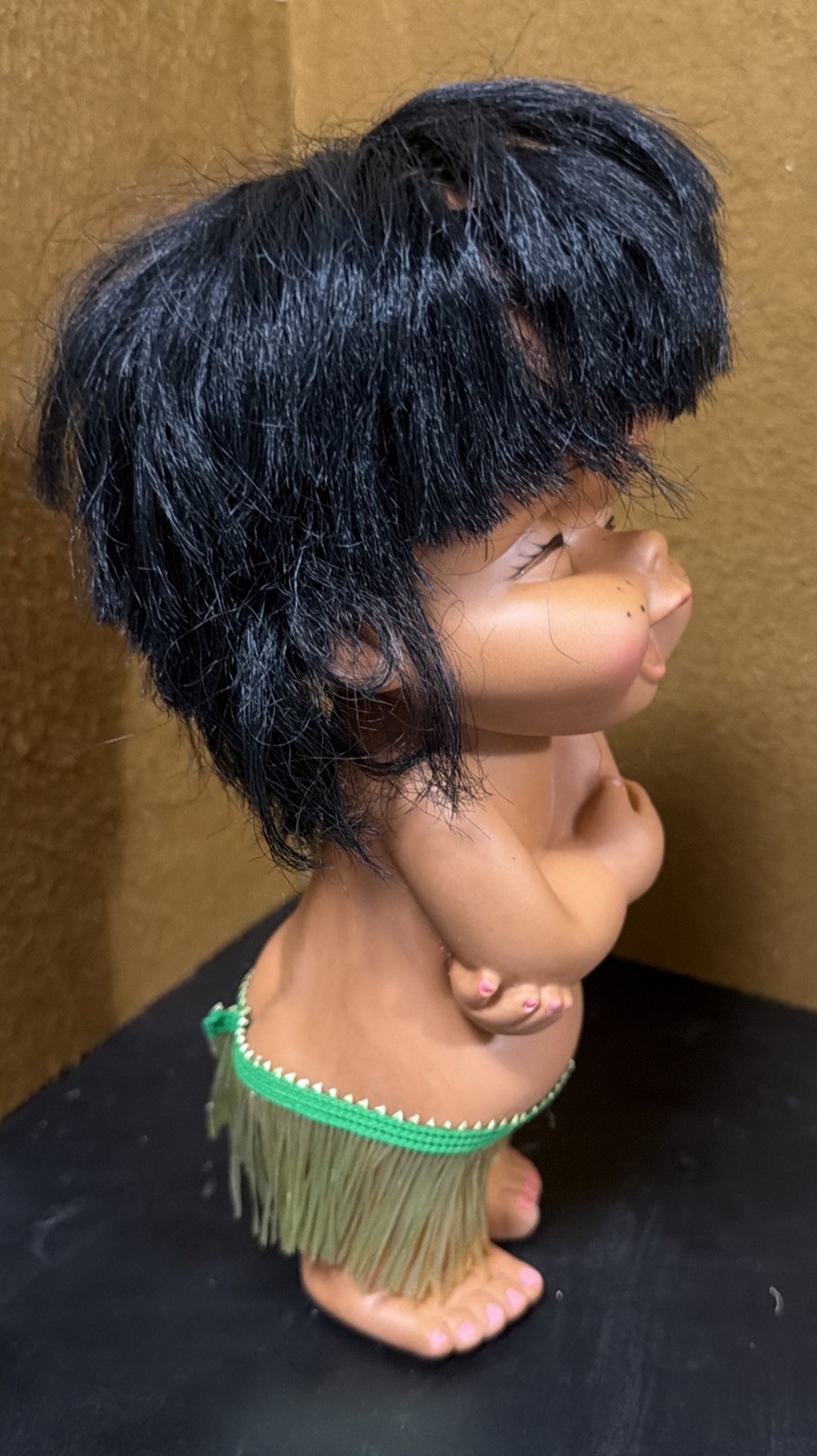 Vintage Pair Of Hawaiin / Samoan / Polynesian Boy And Girl Figures/ Dolls