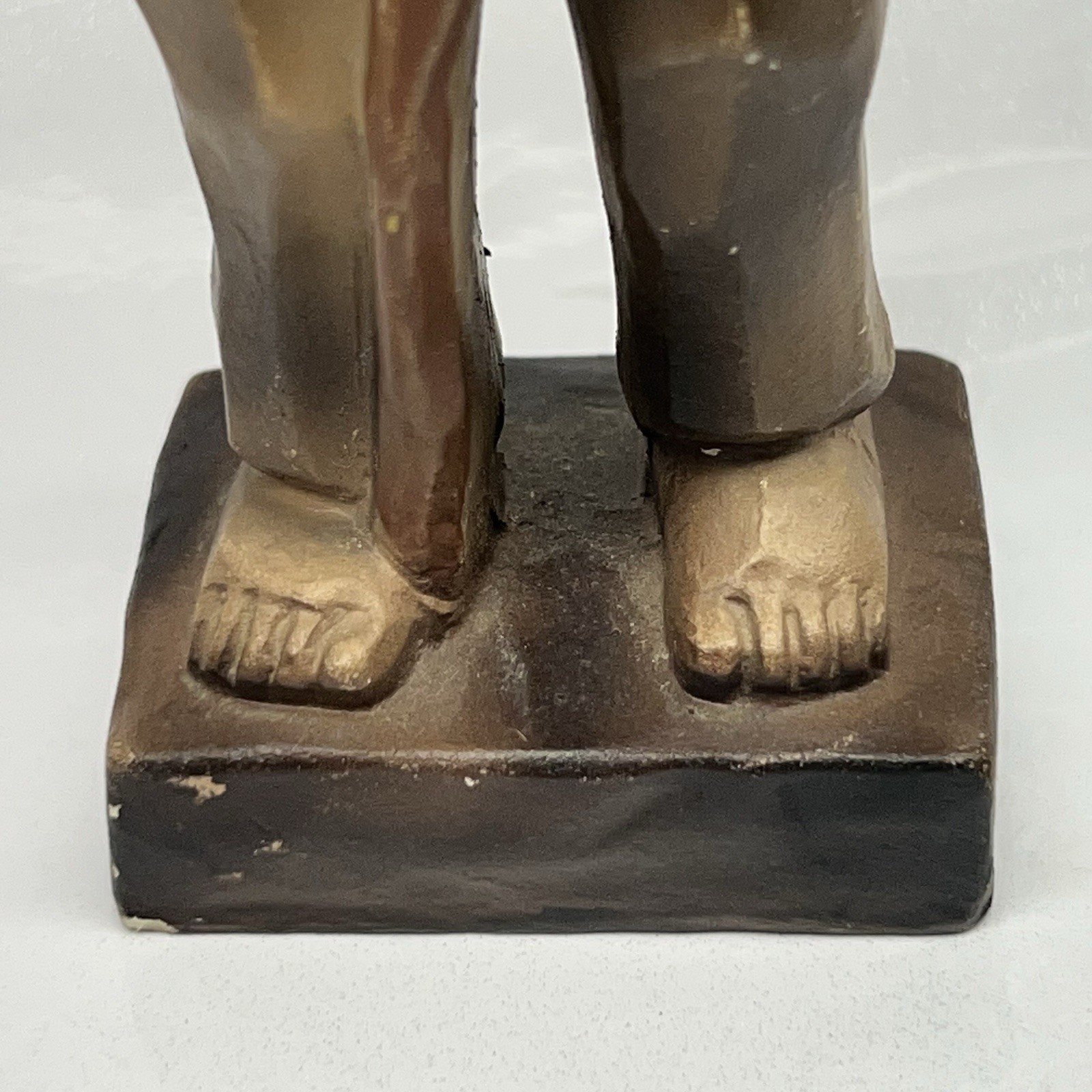 Vintage Decorama Old Pap Needs A Smoke! Chalware Figurine 6” Tall