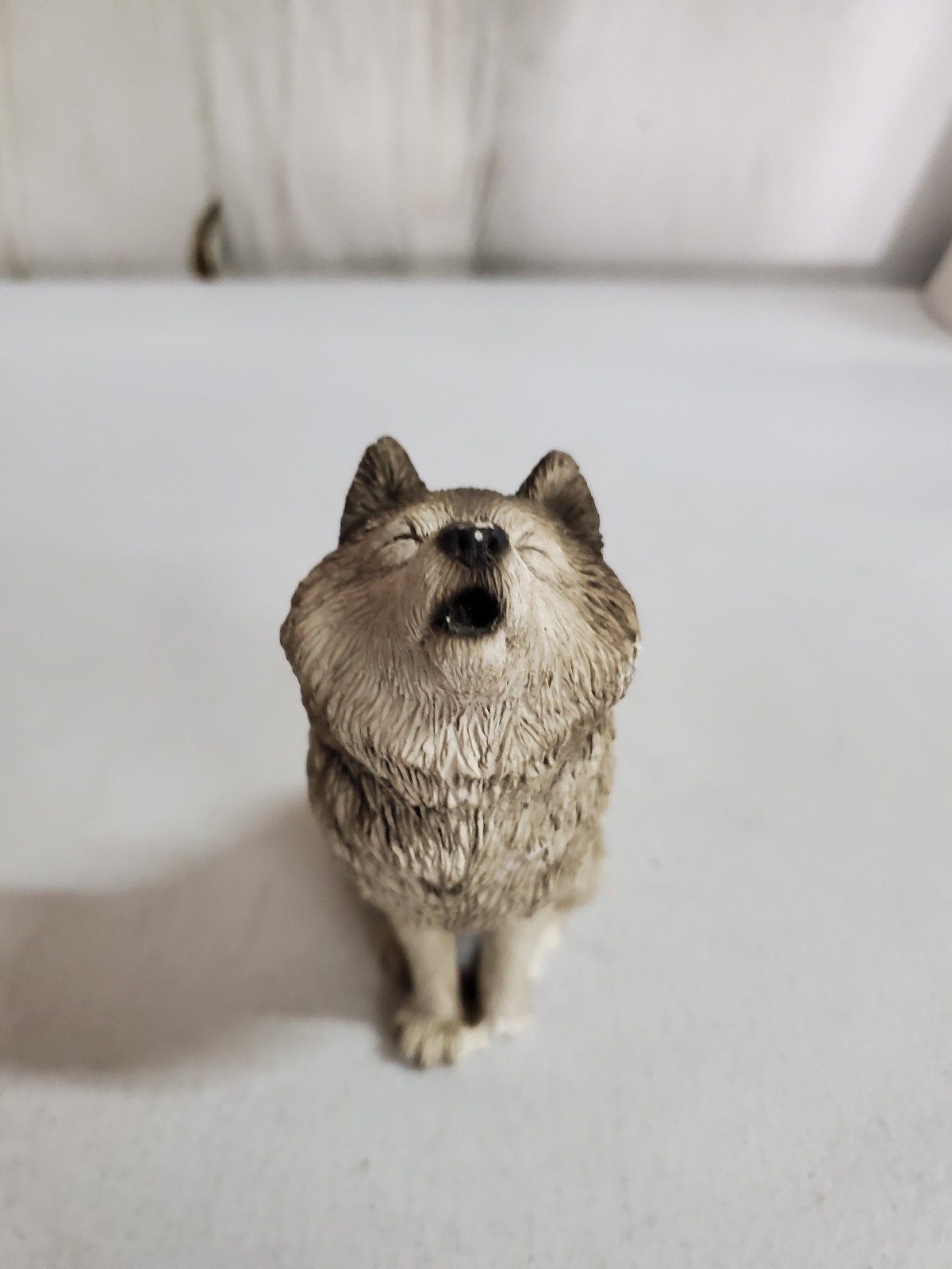 Vintage Sandicast Sandra Brue Gray Wolf Howling Figure 5.25″ 1995