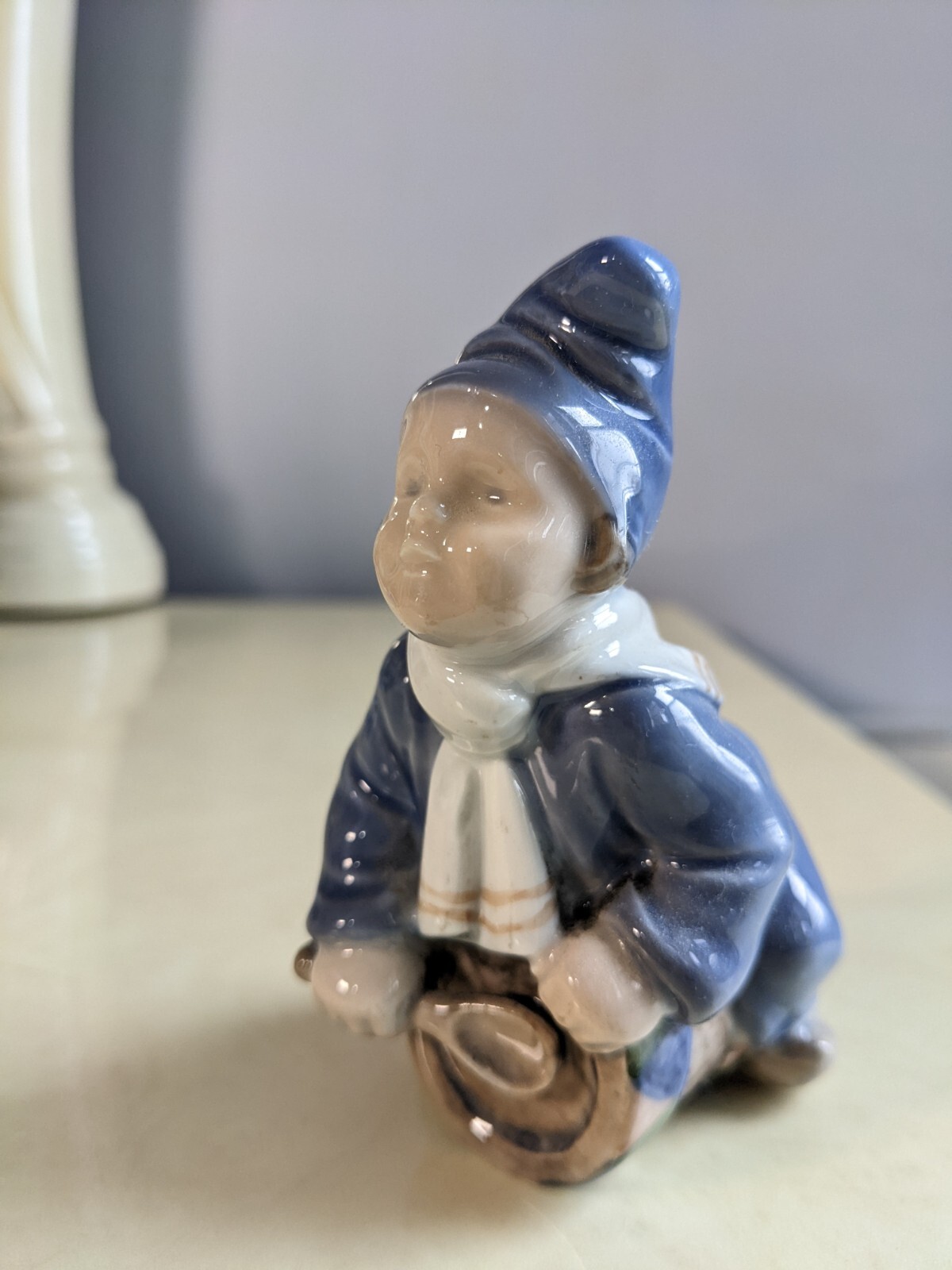 1923s Antique Royal Copenhagen Denmark Porcelain Figurine 9cm