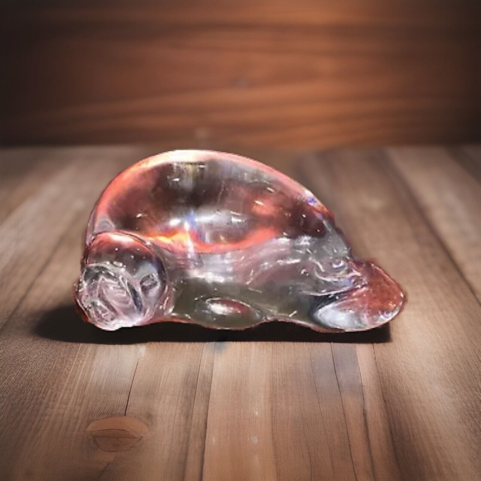 Atlantis Crystal Walrus Signed 3 1/2 Inch