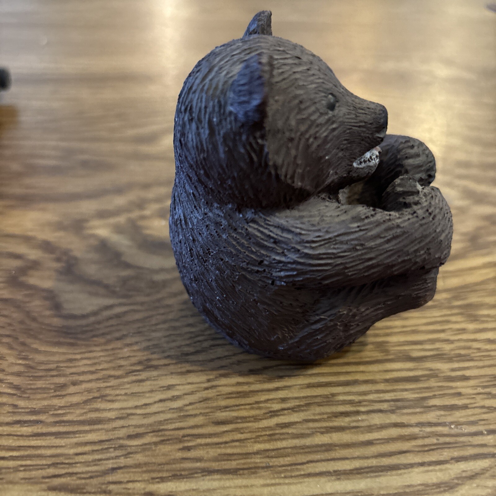 Cute Smiling Bear Figurine Composite 3″T