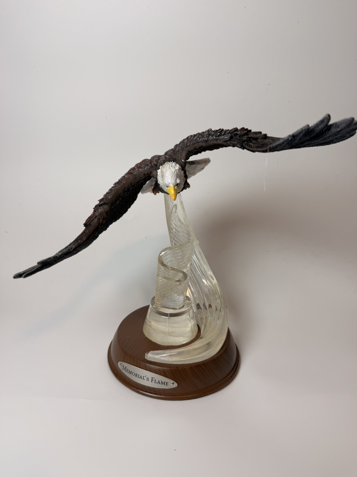 9/11 Bald Eagle “Memorial Flame ” Eagle Sculpture light up