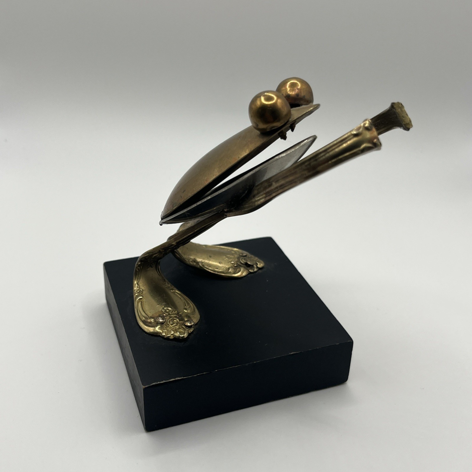 Contemporary Frog Art Metal Spoon Sculpture Casa del Arte 1972 Raul Zuniga