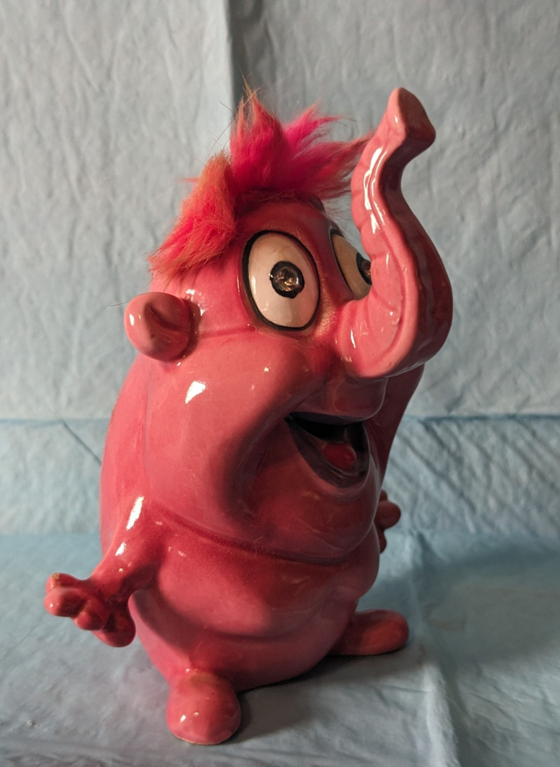 Rare Vintage PSYCHO CERAMICS Pink Elephant Guy Figure KREISS
