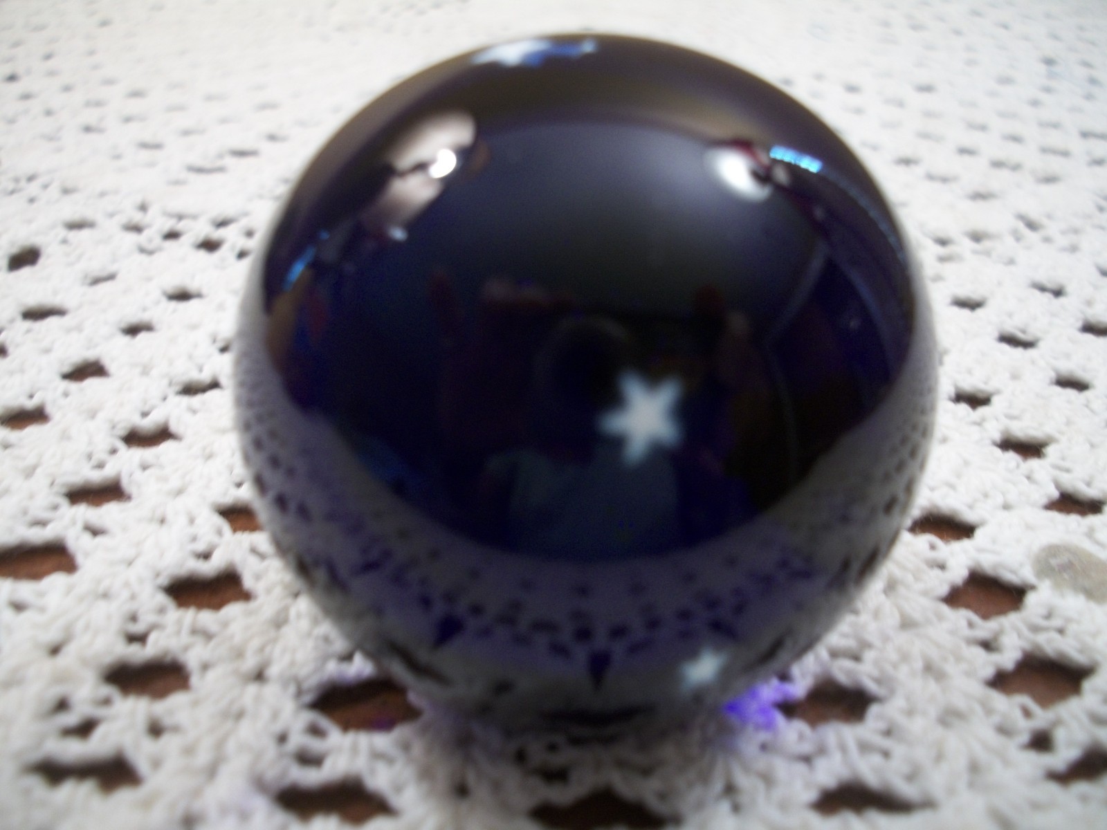 David P Salazar? Type Stars Cobalt Blue Marble Not Signed