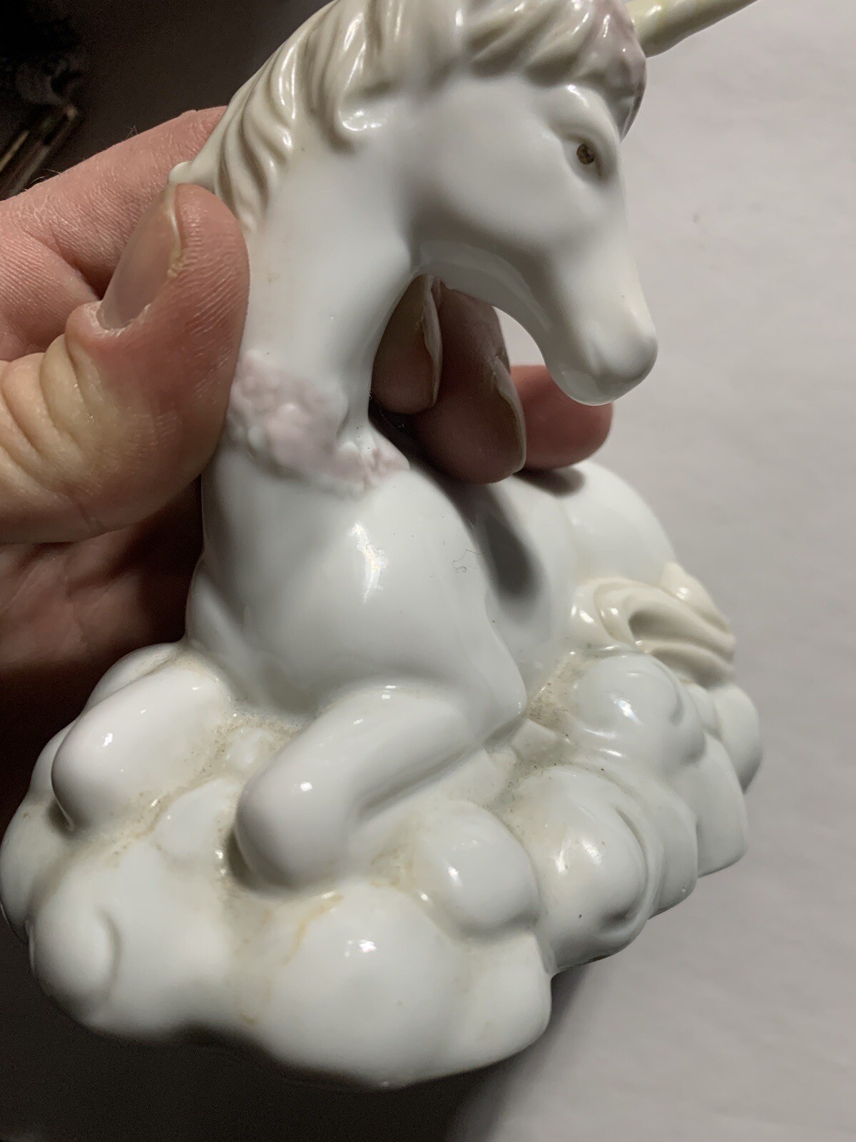 ARNART Porcelain Unicorn VTG, Works Mystical, Fantasy Art, Opalescent.EC 1989 RC