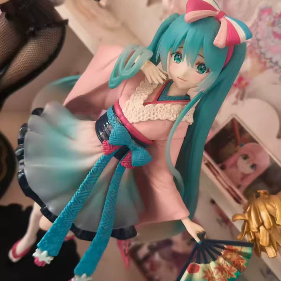 Hatsune Miku Figure Standing Sitting Pose PVC Collectible Model
