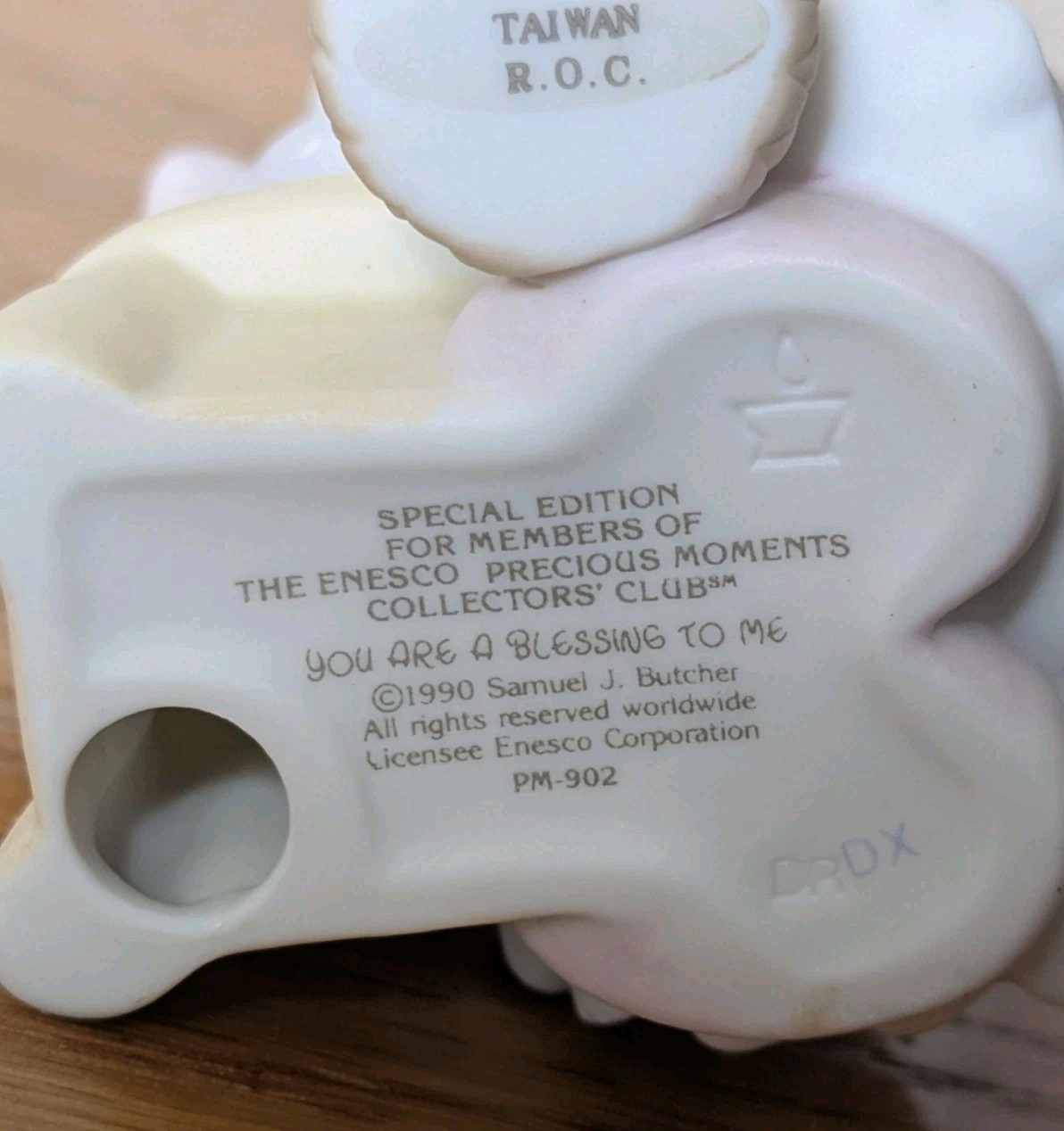 Precious Moments #PM902-You Are A Blessing To Me-1990 Members Only Figurine NIB