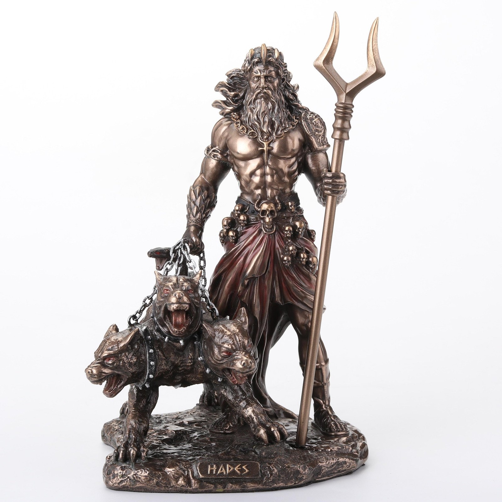 Veronese Design 6 1/2 Inches Hades Greek God of The Underworld Cerberus Statue