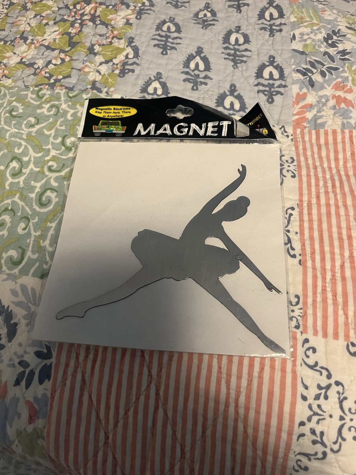 Lot Of 3 New Ballet Item: Car Magnet, Bank & Ballet Shoes Decoration