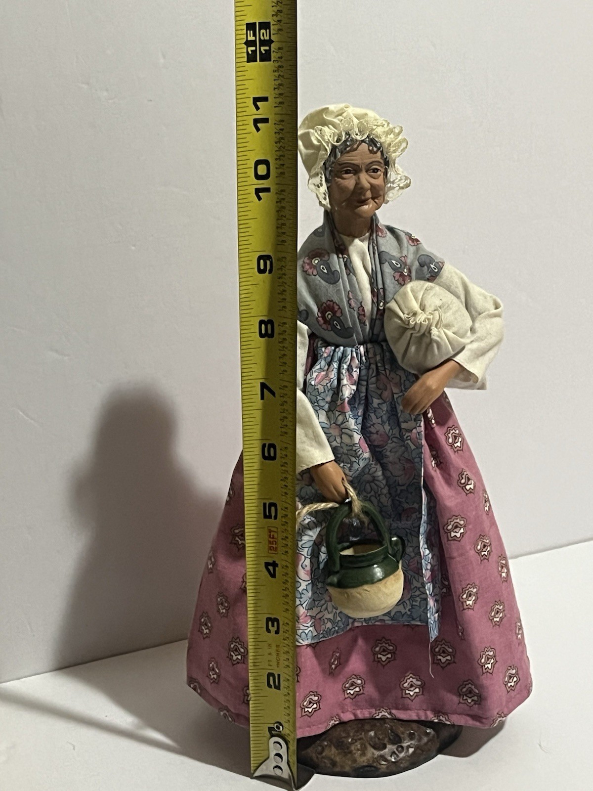 Santon De Provence Florence Woman Figurine French Folk Carrying Flour Jug