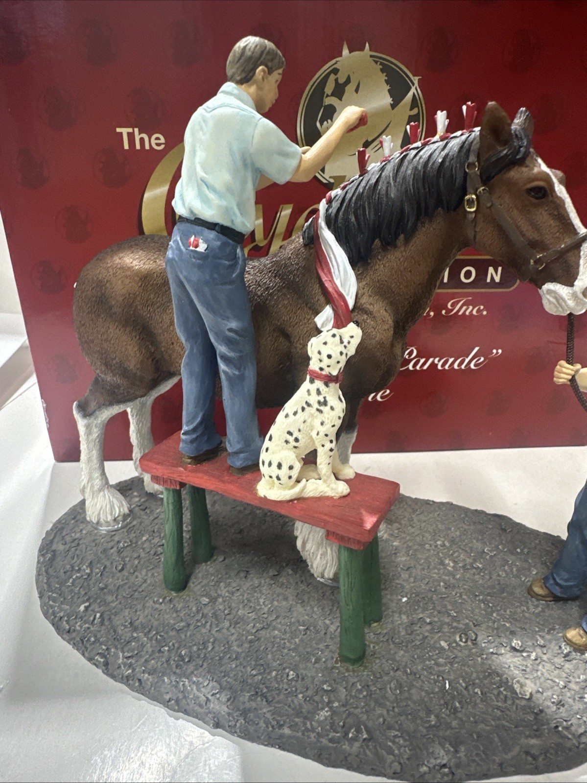 The Clydesdale Collection Anheuser-Busch, Inc. “Braiding For Parade” Figurine