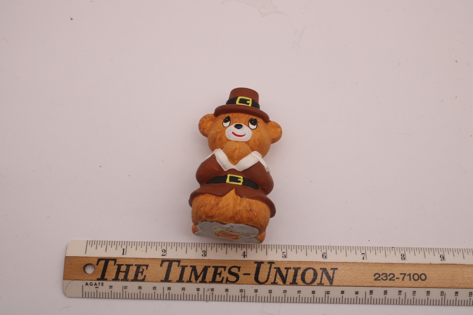 Vintage Lefton Geo Z. Praying Pilgrim Bear R1C5