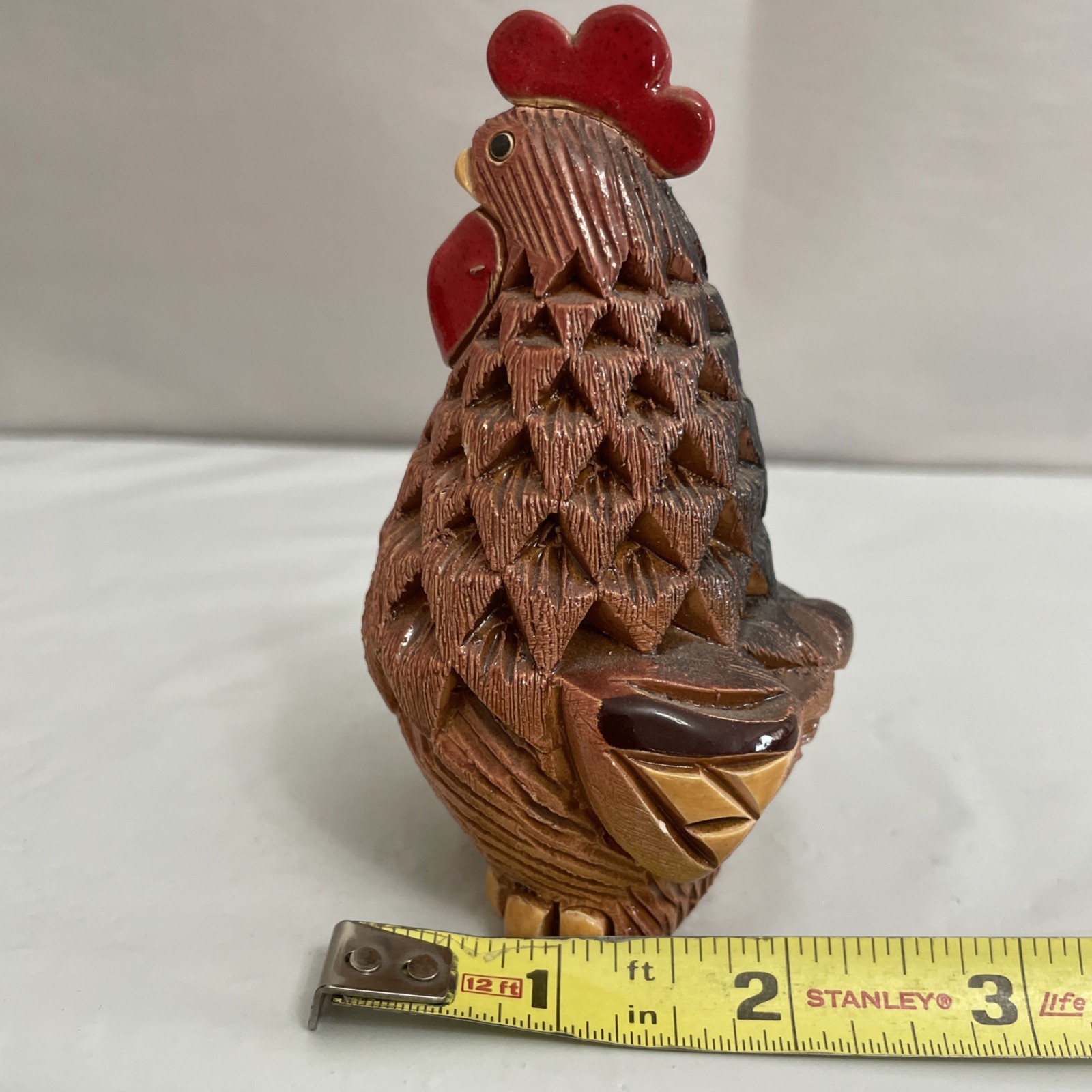 Artesania Rinconada Sunrise Rooster Figurine Retired Handmade Ceramic 5.25”Tall