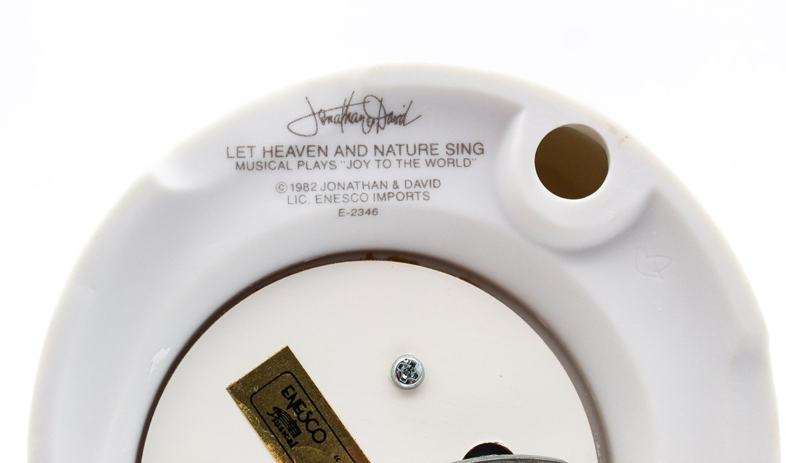 Precious Moments Let Heaven And Nature Sing Porcelain Musical Figurine 1982