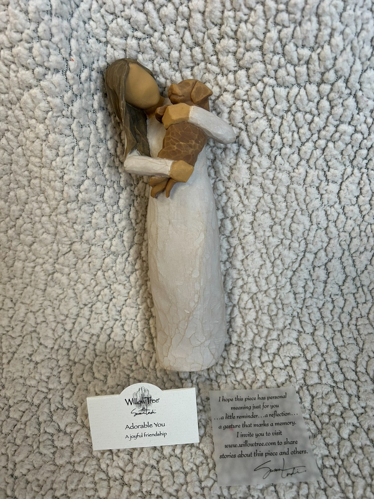 Willow Tree Adorable You (Golden Dog) Sculpted Hand-Painted Figurine #28039