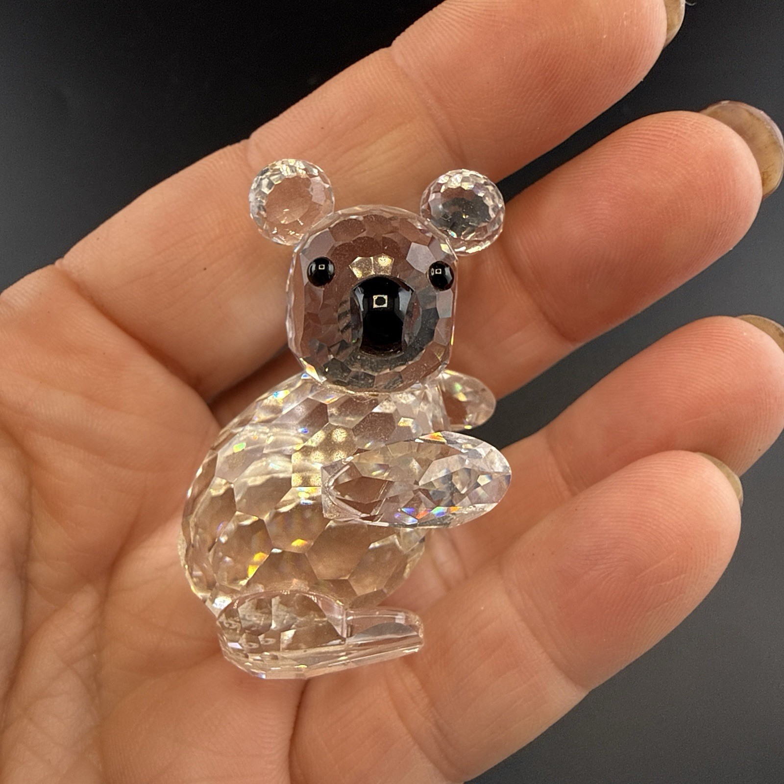 Swarovski Koala Bear Mini Australia Crystal Figurine Box Clear Austria Retired