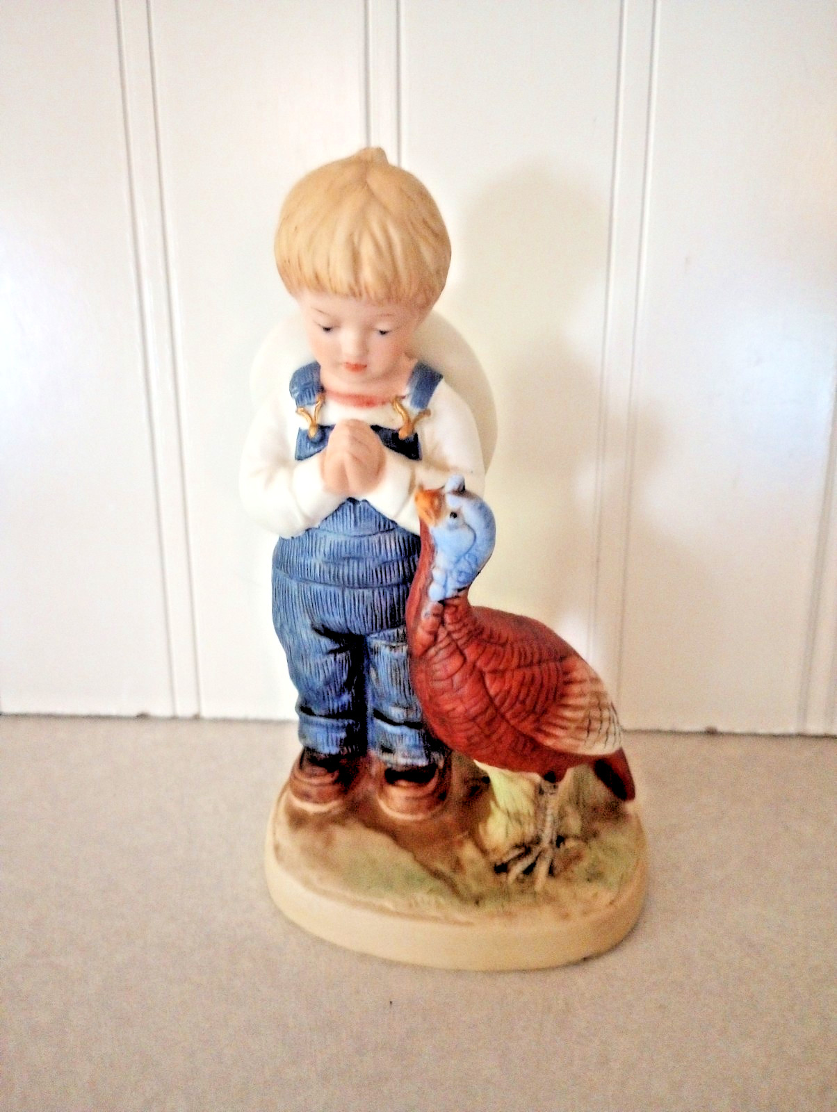 VINTAGE 1985 HOMCO DENIM DAYS RETIRED BOY AND TURKEY RETIRED