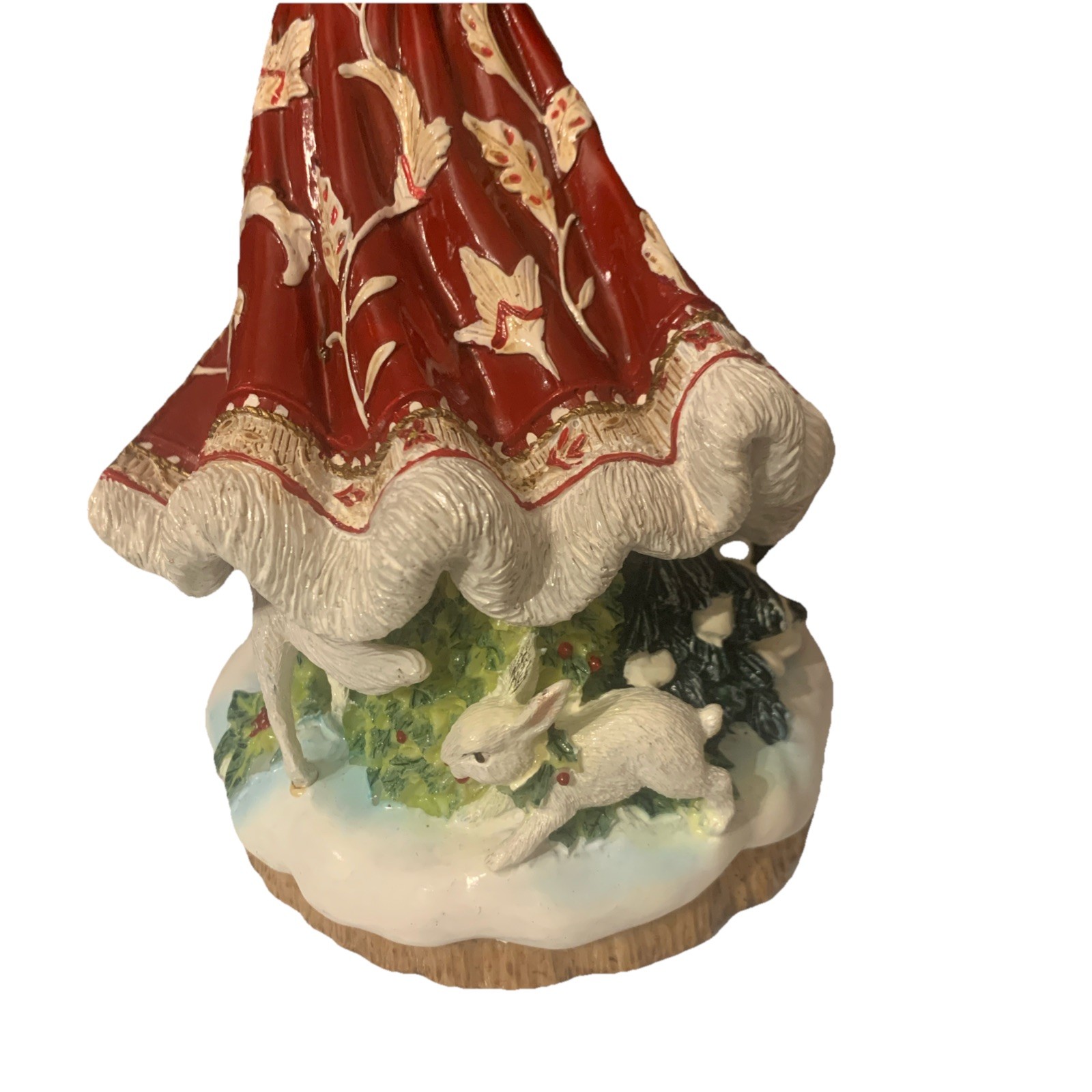 VTG Fitz and Floyd Town & Country Santa Ceramic Figurine Oh Come All Ye Faithful