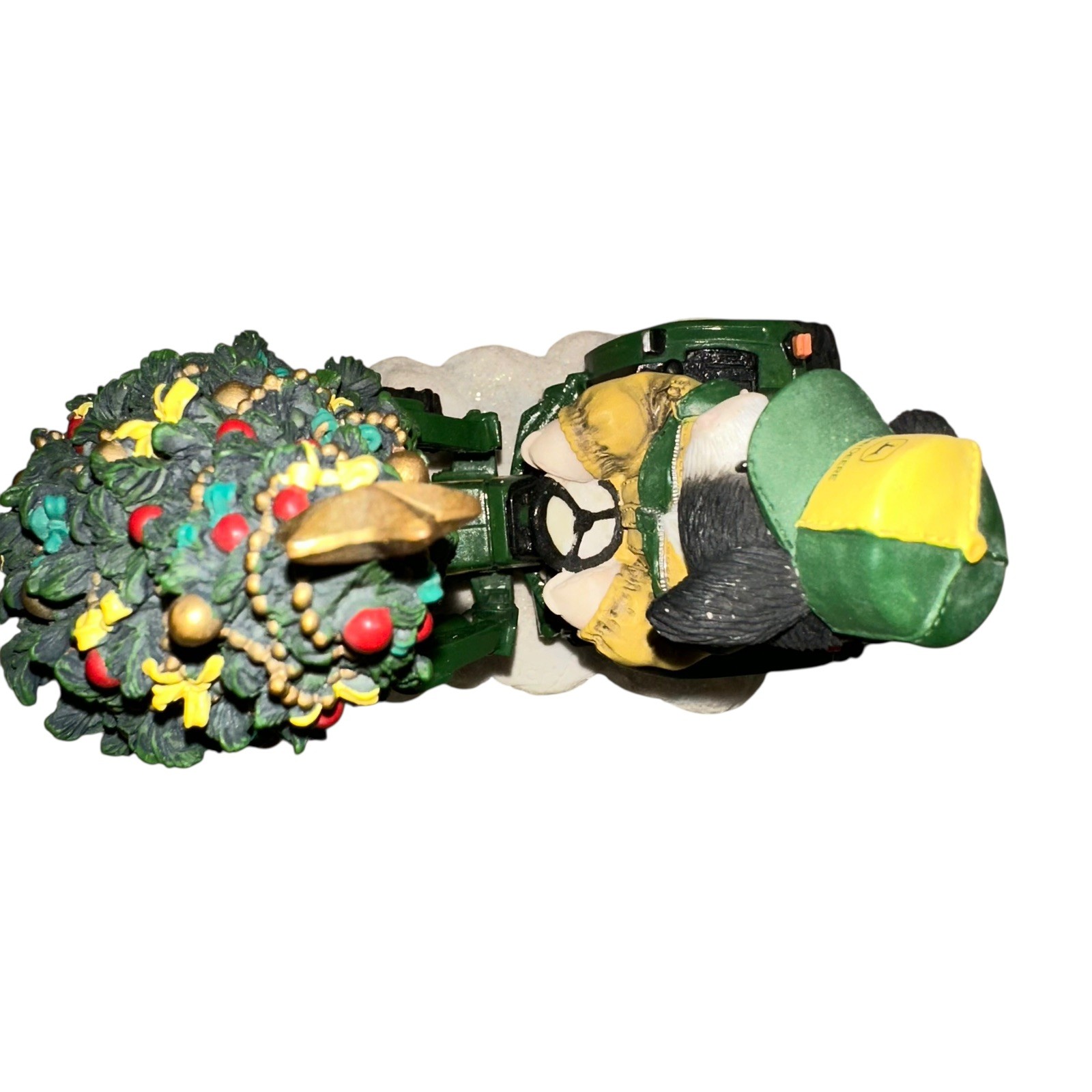 Mary’s Moo Moos Christmas Give Moo A Lift 864706 Deere Tractor w/box Boy & Tree