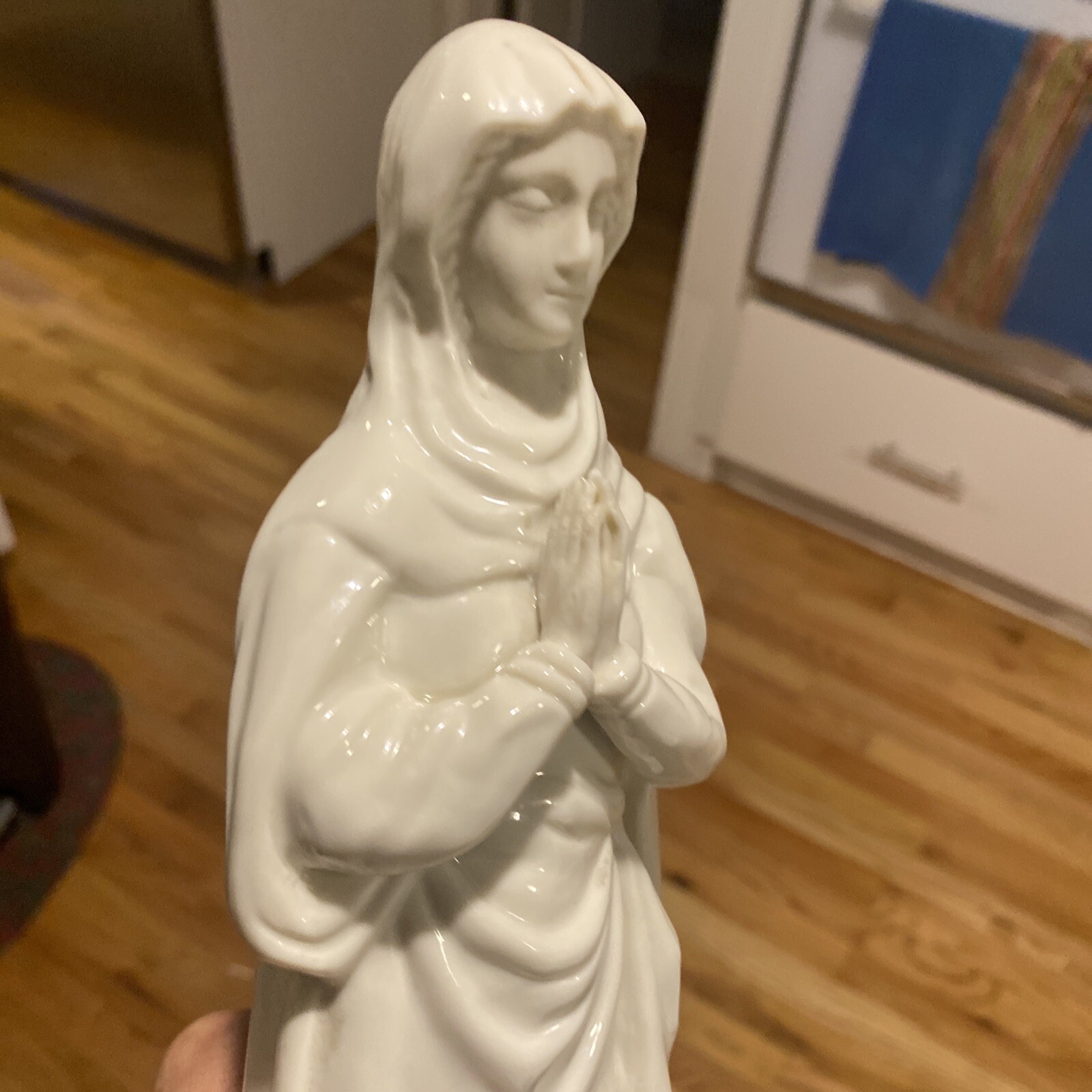 Belleek Blessed Virgin Mary / Madonna 12” Porcelain Figurine