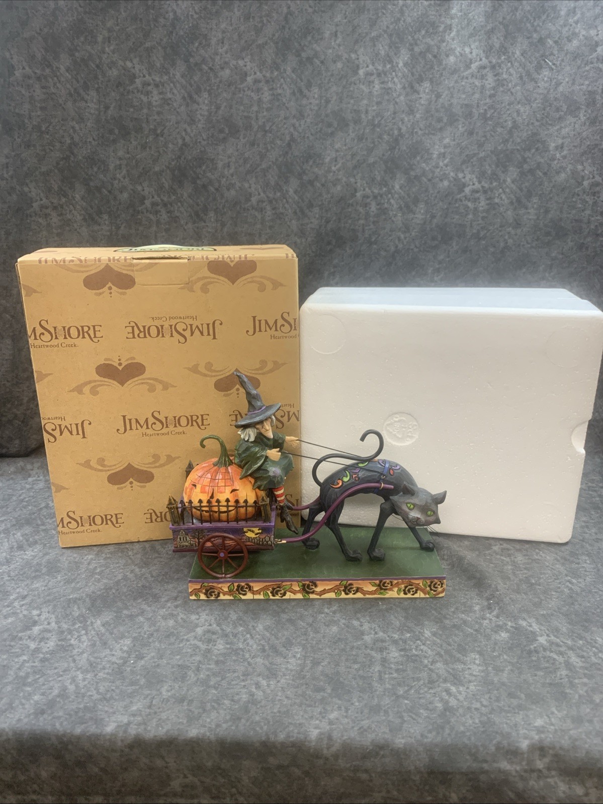 Jim Shore 2008 Witch Figurine “Wicked Ride” 4010487 Heartwood Creek Enesco W/Box