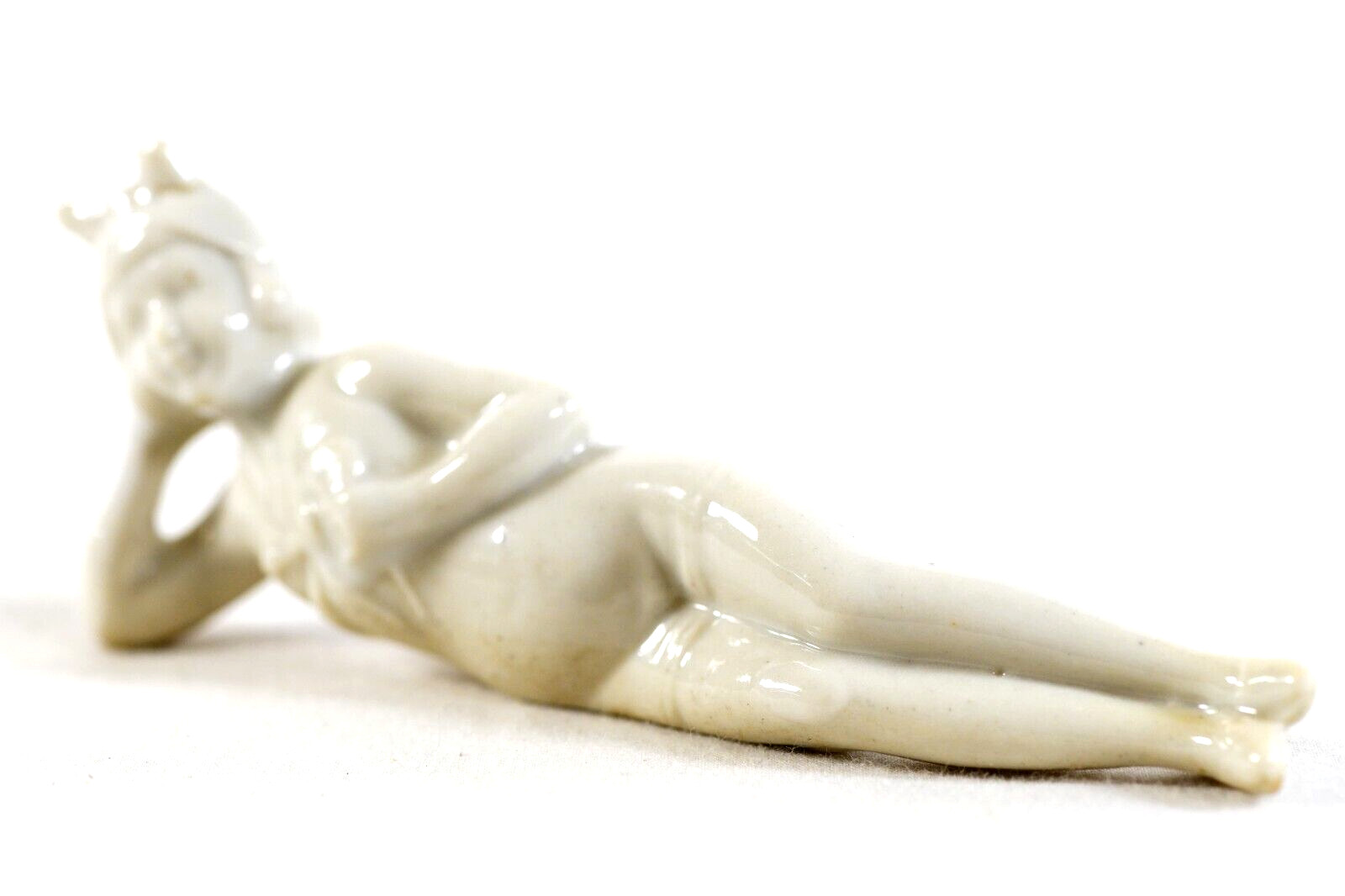 Porcelain Pinup Girl Bathing Beauty Miniature #9 Mid-Century Japan