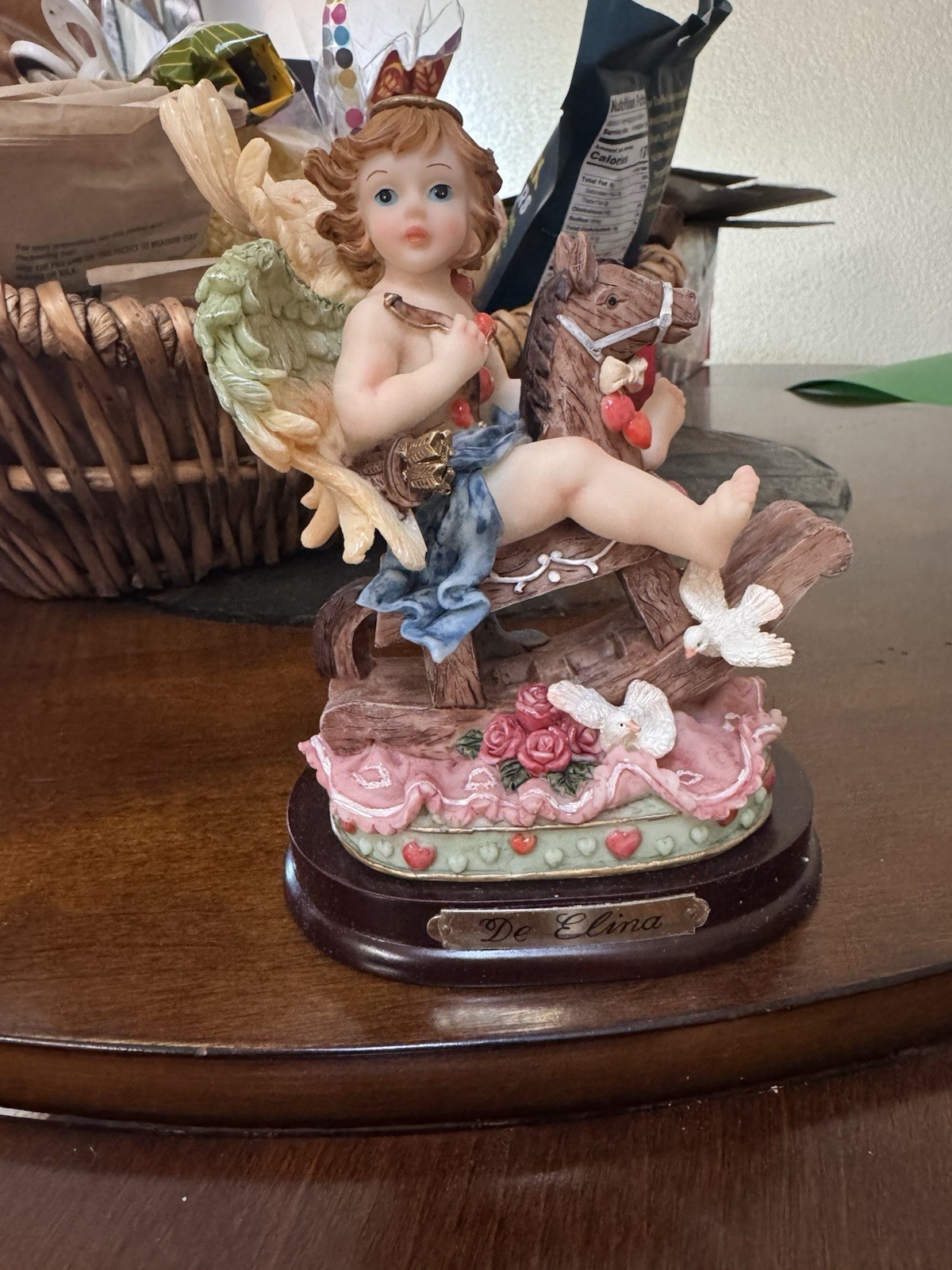 Turtle King Corp “De Elina” Angel on Rocking Horse