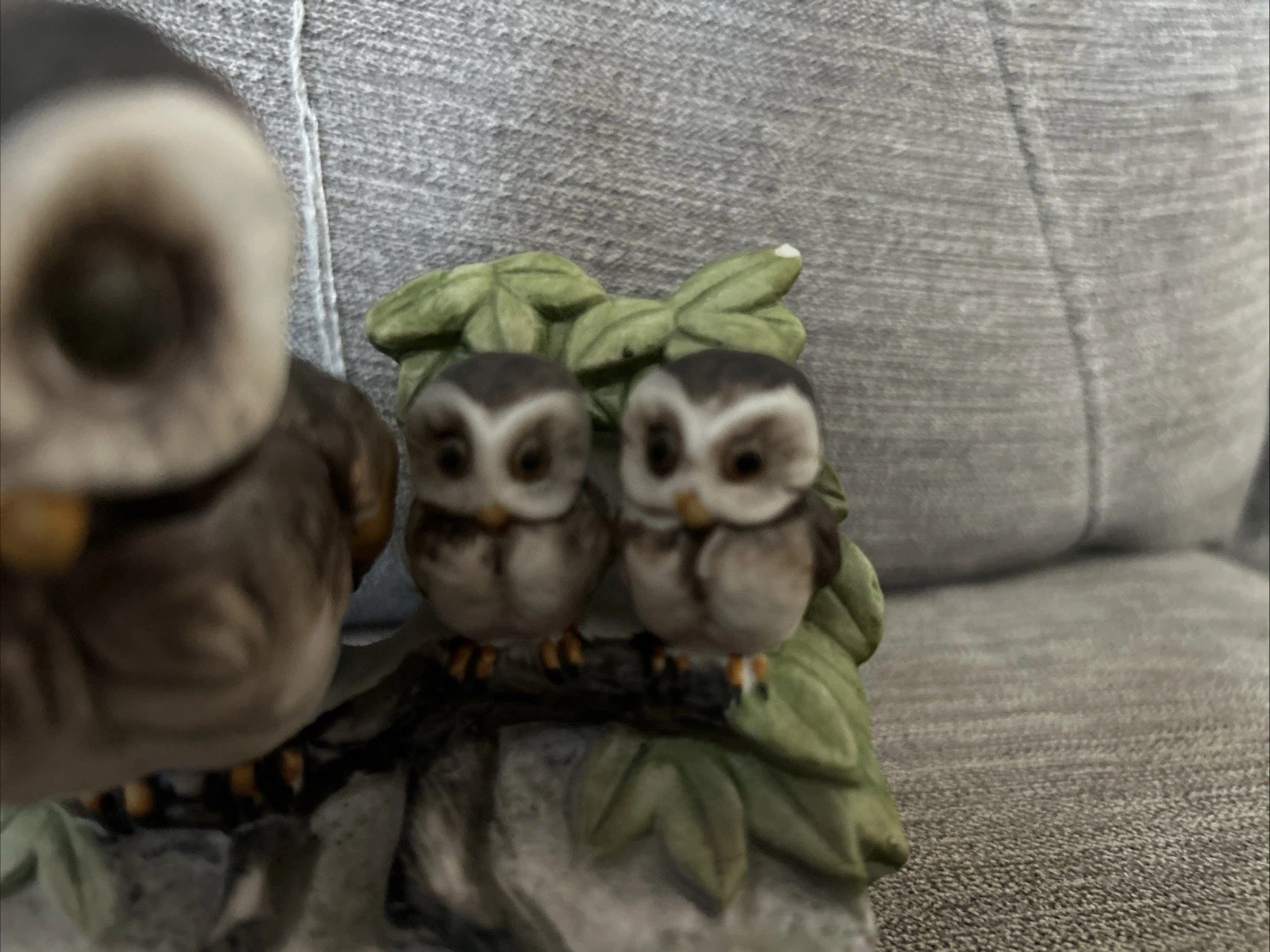 Homco Family of Owls Statue