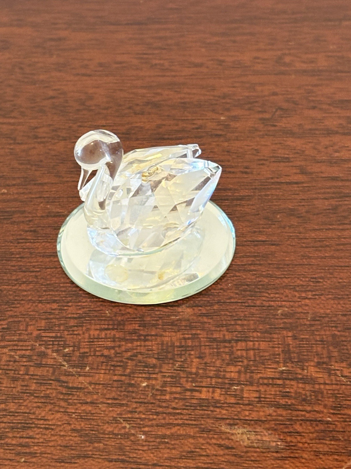 Swarovski Crystal Swan Figurine Beauties Of The Lake Vtg
