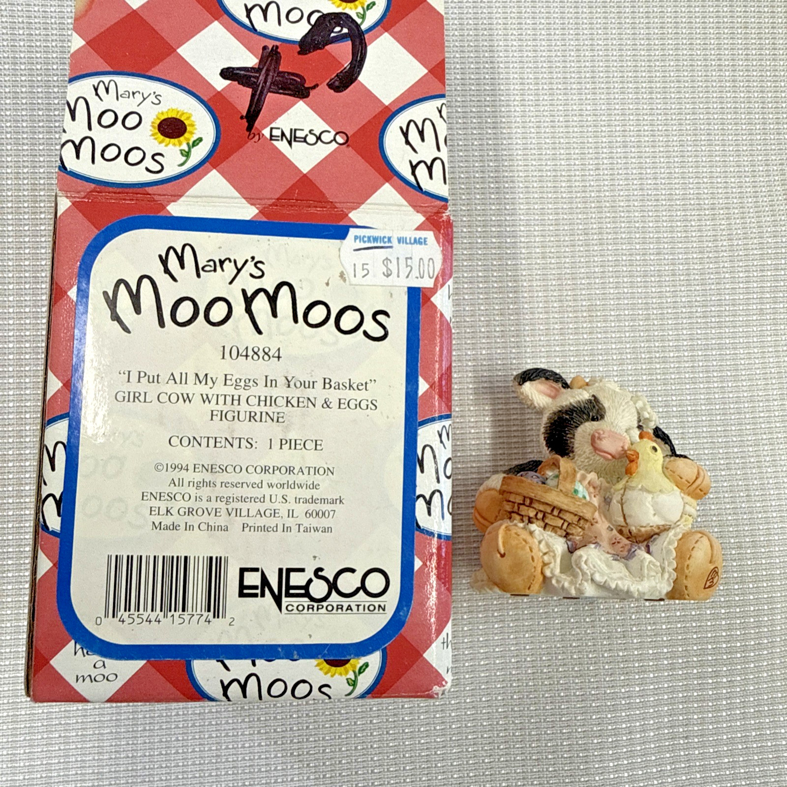Vintage Mary’s Moo Moos “I Put All My Eggs In Your Basket” 1994 – 104884