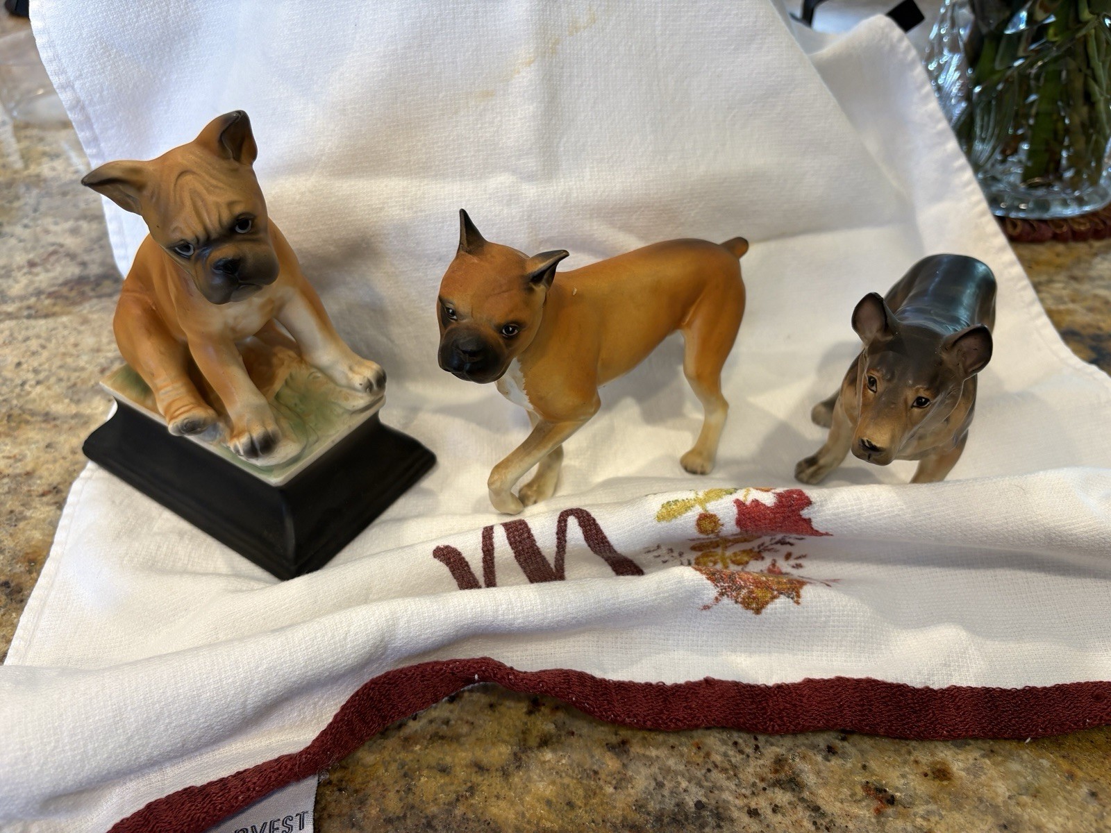 Vintage Made In Japan Ceramic Dogs Smoke Free Home