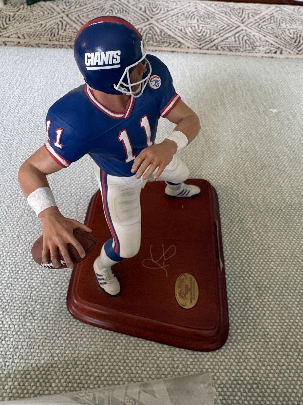 Phil Simms Danbury Mint New York Giants Statue Figure COA NFL Football All Star