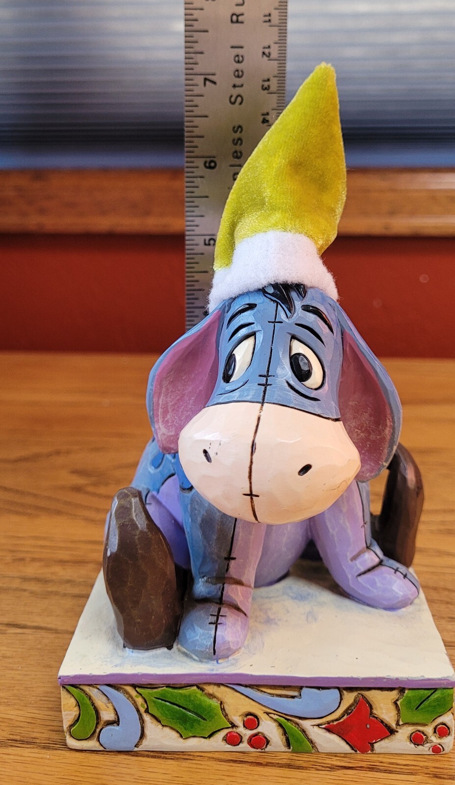 Jim Shore Disney “Santa’s Little Helper” Eeyore in Elf Hat, No Box, 4016567