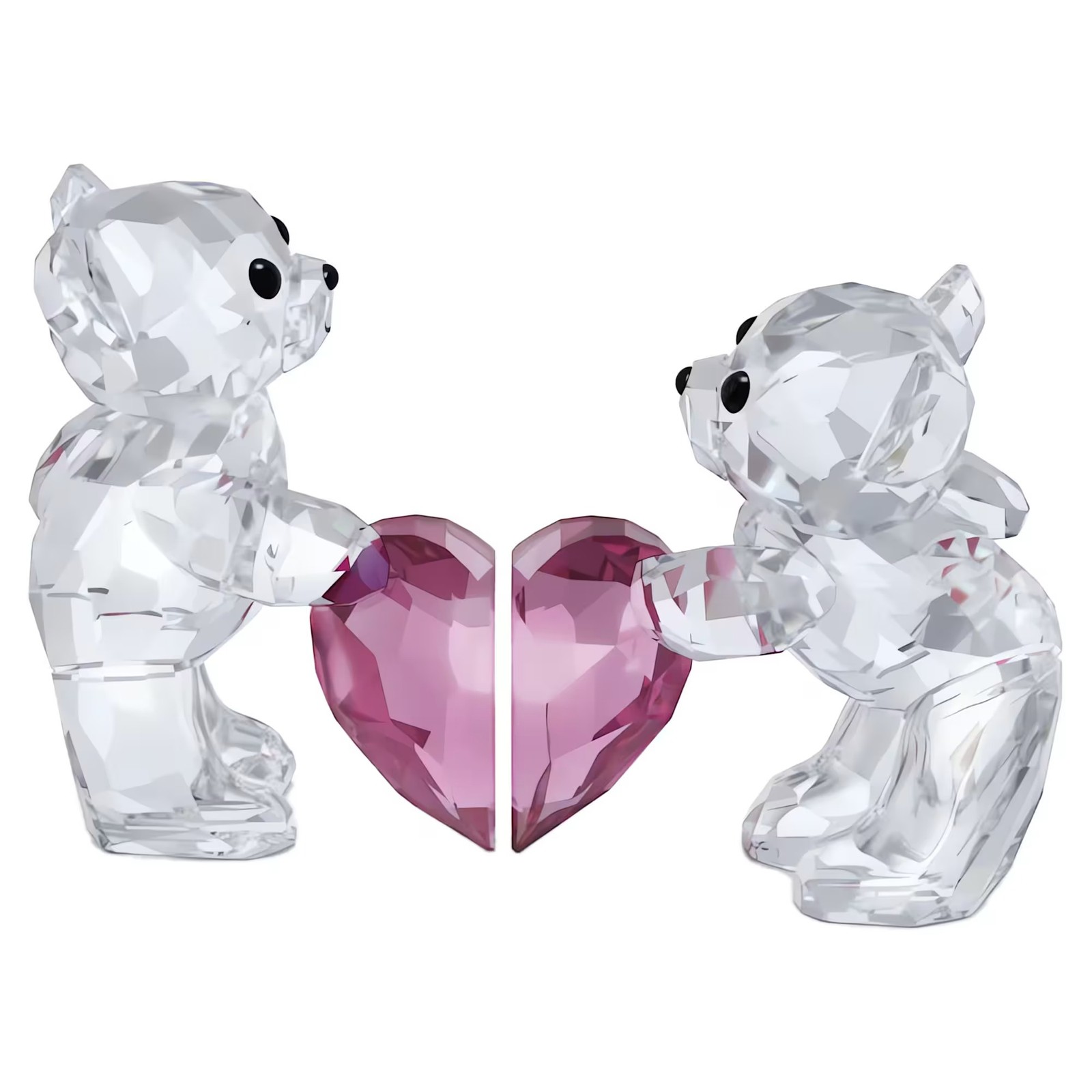 Swarovski Crystal Kris Bear A Perfect Match Figurine Decoration, Pink, 5690970