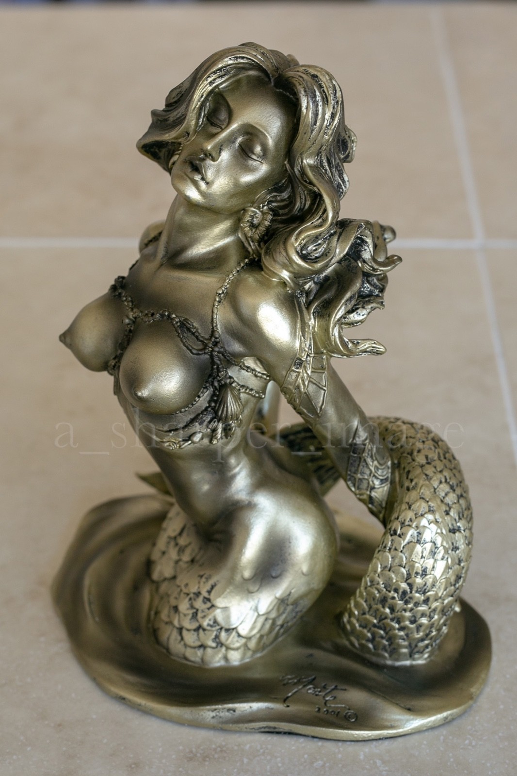 Mermaid ‘Bronze’ 8+” Sensual Art Nouveau Sculpture Statue Siren Mythical Fantasy