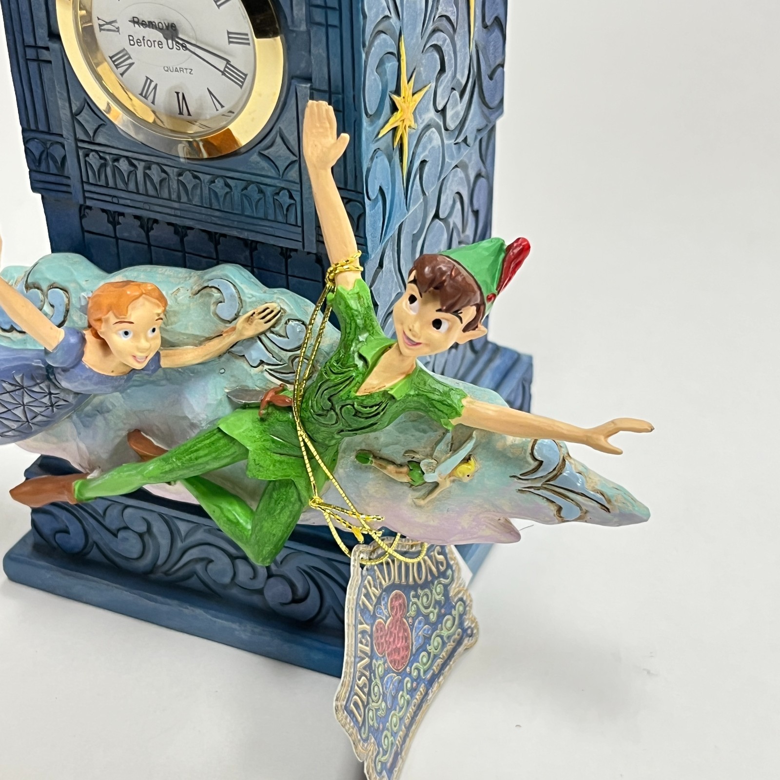 Jim Shore Disney Traditions Peter Pans Clock Figurine 6015025