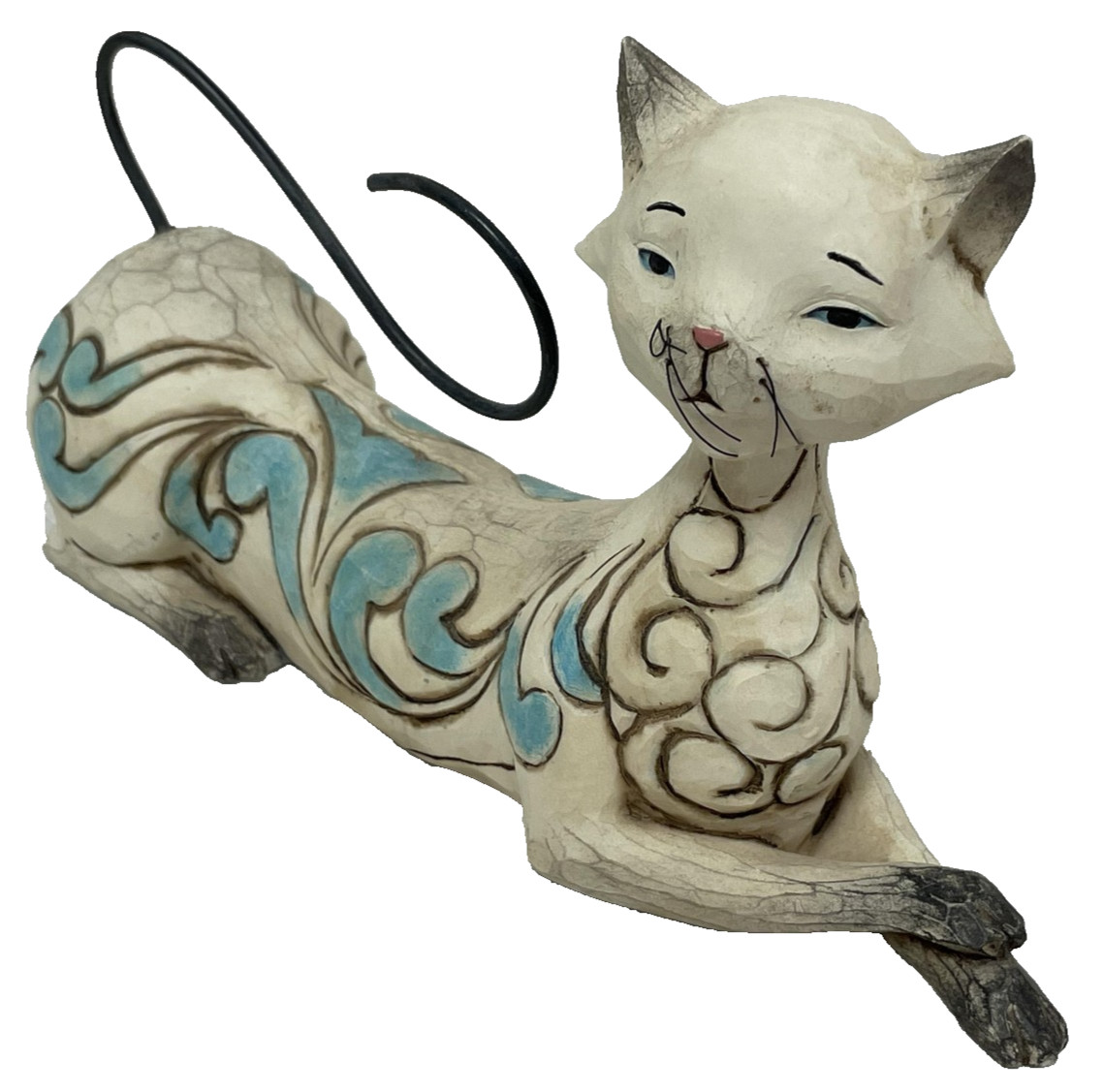 Jim Shore Heartwood Creek Maya Siamese Cat Figurine 4037659 Enesco 2013 Lying