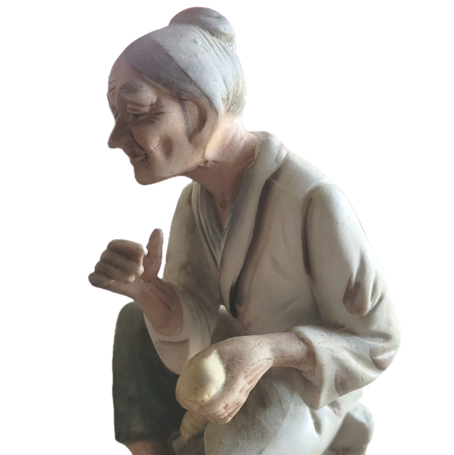 5.5 ” ARDCO FINE QUALITY FIGURINES OLD WOMAN DALLAS BISQUE PORCELAIN Japan #F7