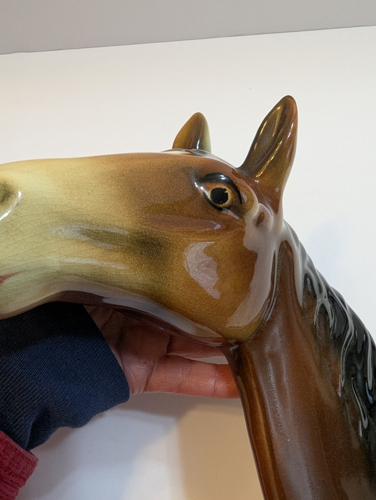 VTG Beautiful Ceramic Horse Head Wall Hanging Decor