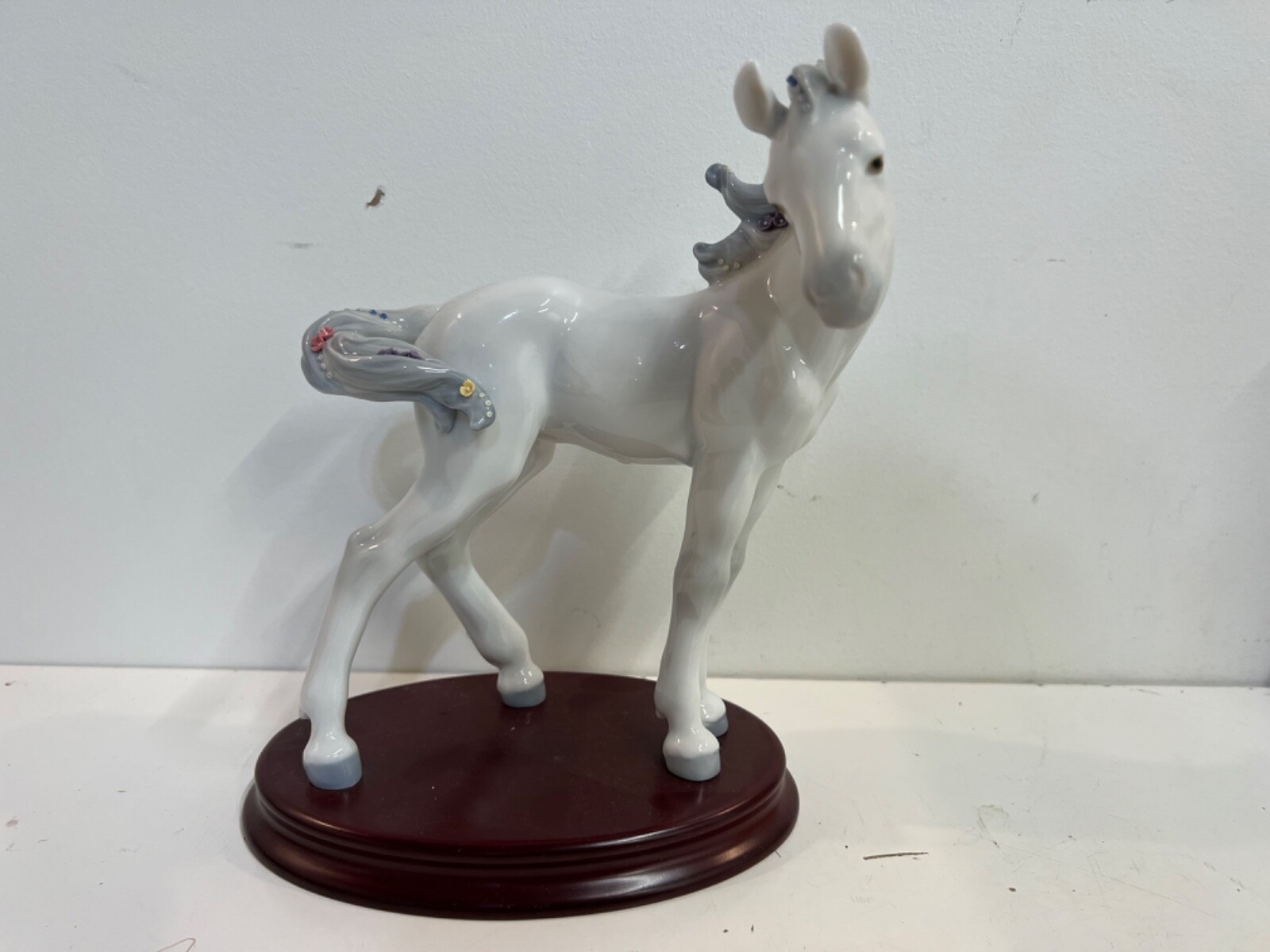 Lladro Chinese Zodiac Collection “The Horse” with Original Box & Stand #6827