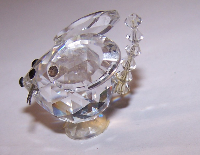 Cute Crystal Mouse figure 1.5″ unmarked