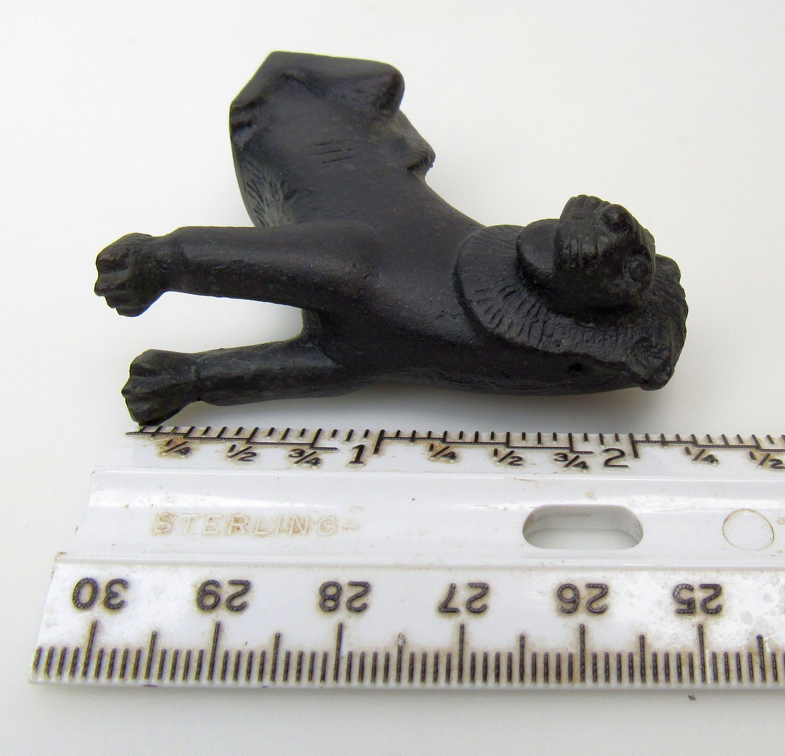 Bronze Lion Statuette Egyptian Figurine MMA Metropolitan Museum of Art 6 oz.
