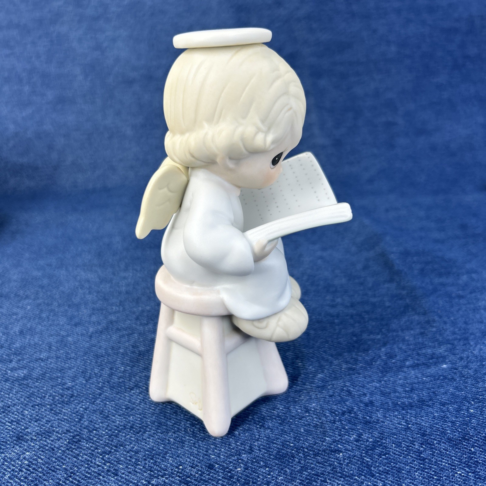 VTG Precious Moments Sitting Pretty Figurine 1987 Enesco 104825 Angel Read BOX