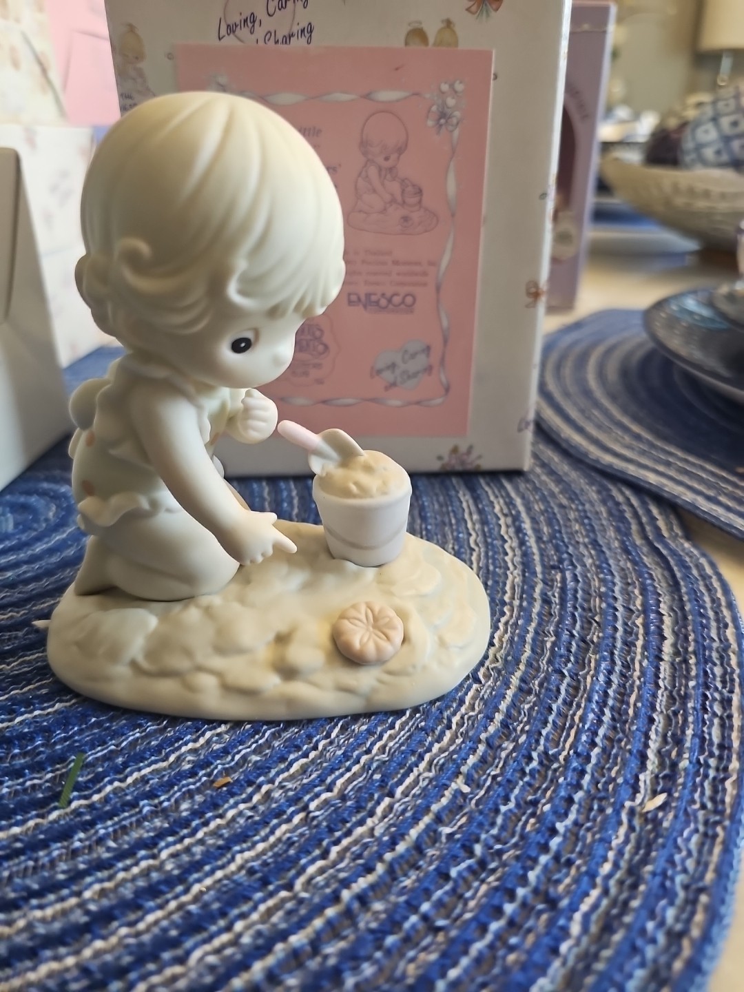 Precious Moments Members Only Figurine PM931 “His Little Treasure” With Box 1993