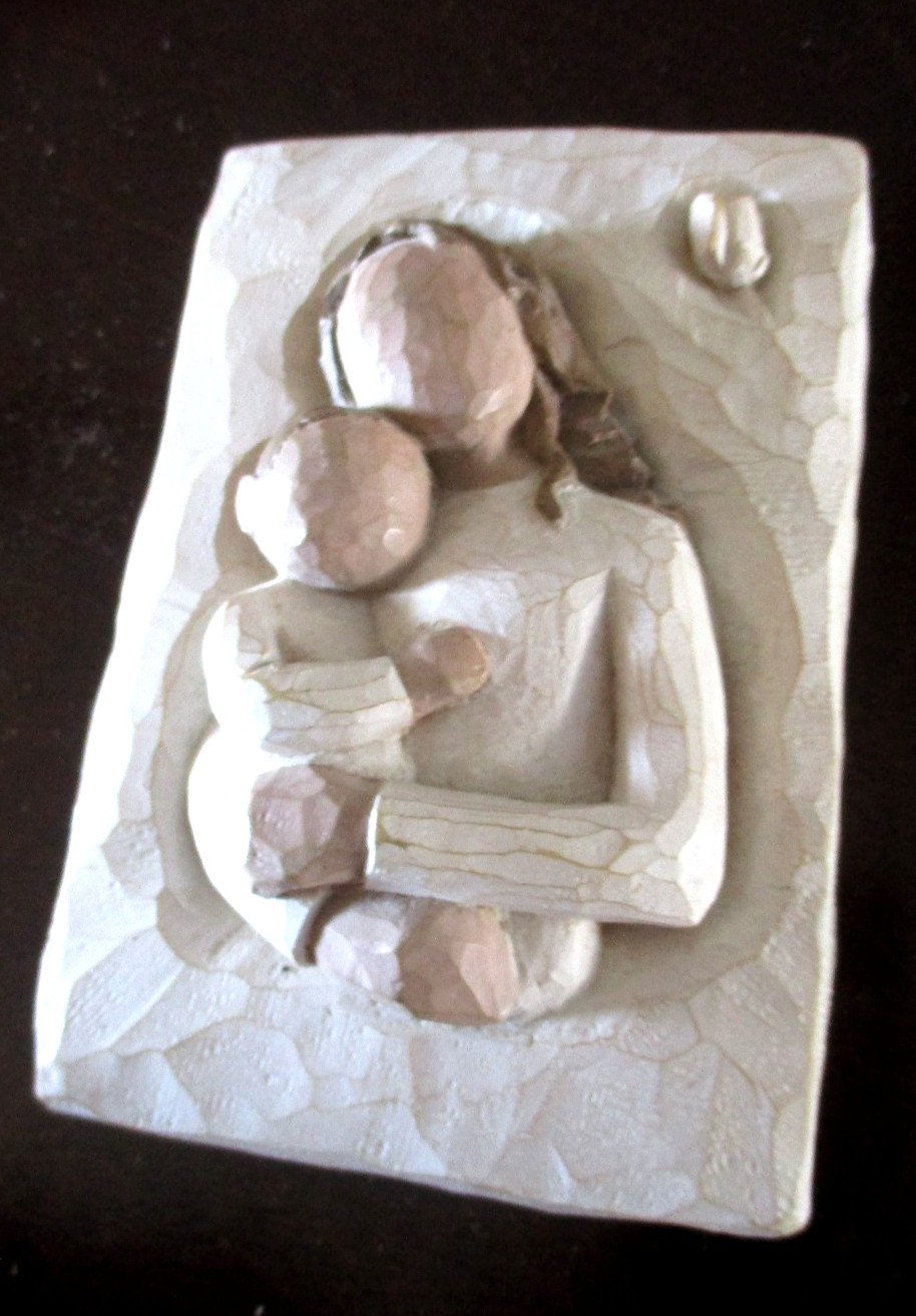 WILLOW TREE ‘MOTHER & CHILD’ WALL PLAQUE –EVERYDAY A MIRACLE 2001 -SUSAN LORDI