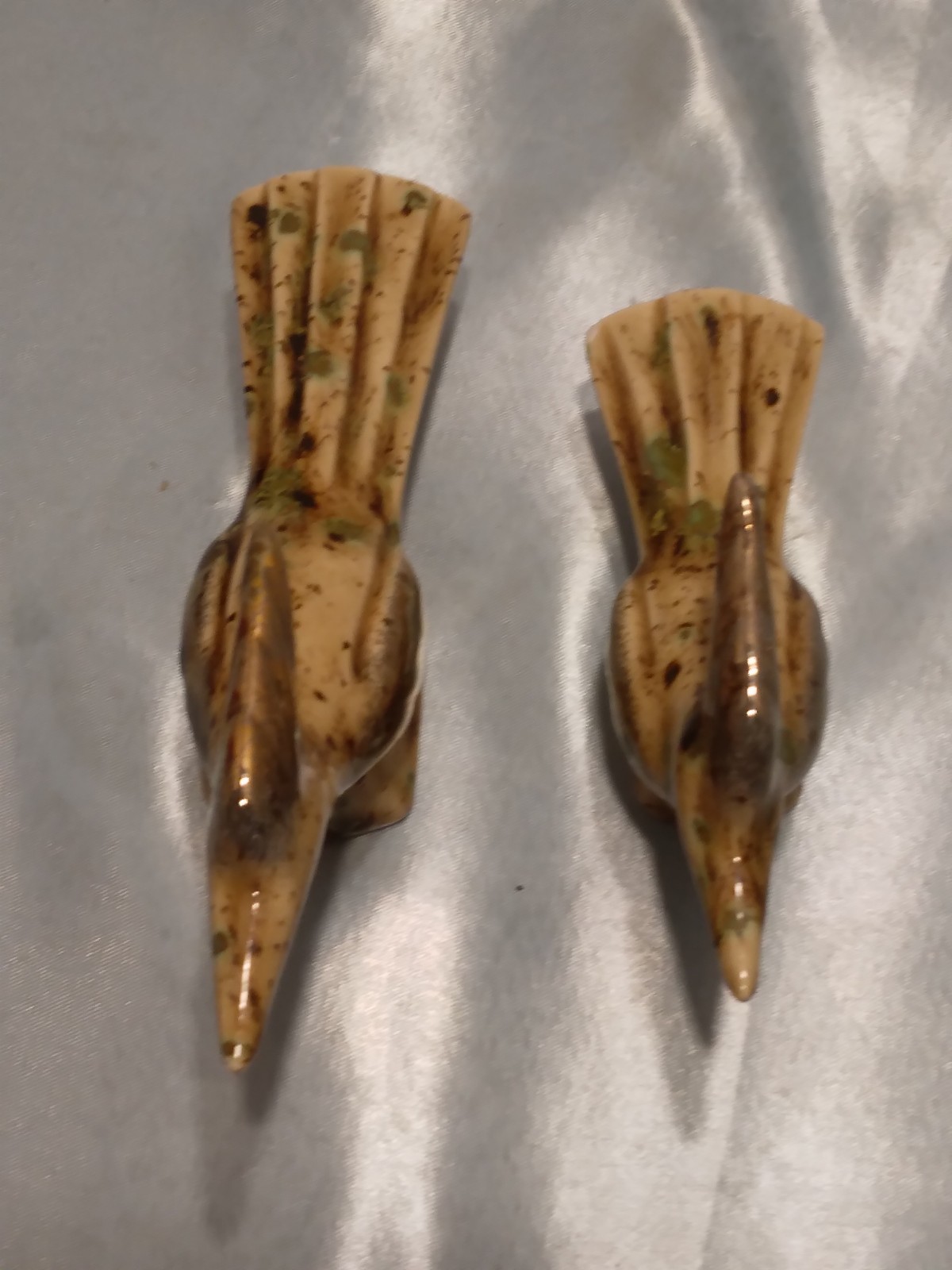 Vintage Mid Century Hand 2 2 Carved Brown Ceramic Glazed ROADRUNNER TEAD