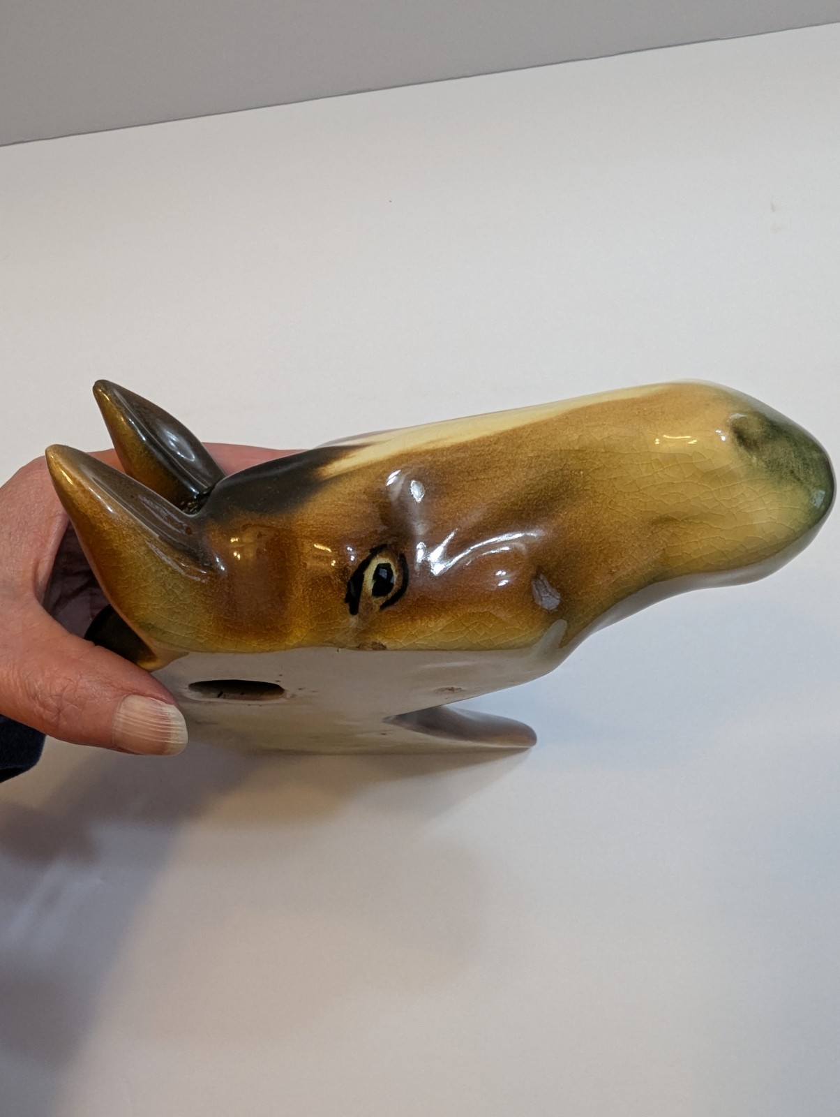 VTG Beautiful Ceramic Horse Head Wall Hanging Decor